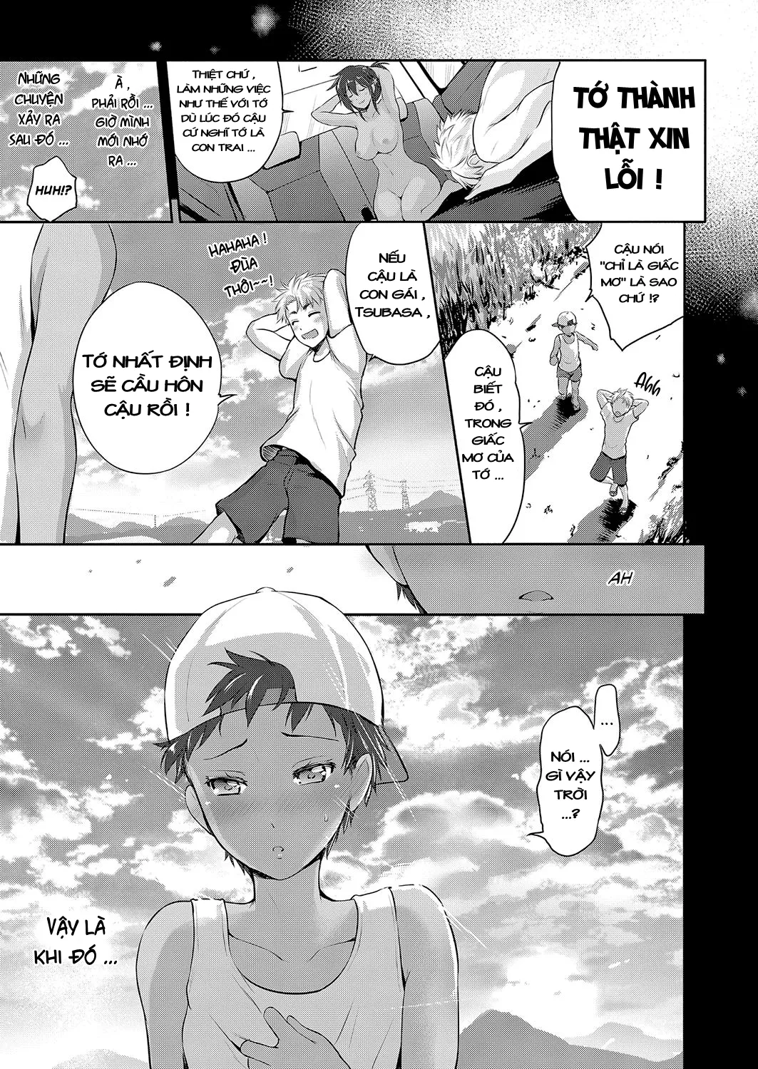 HentaiVN.net - Ảnh 28 - Hồi ức ngày hè rực rỡ [Natsuiro Remember; Summer-Colored Remembrance] - Chap 1
