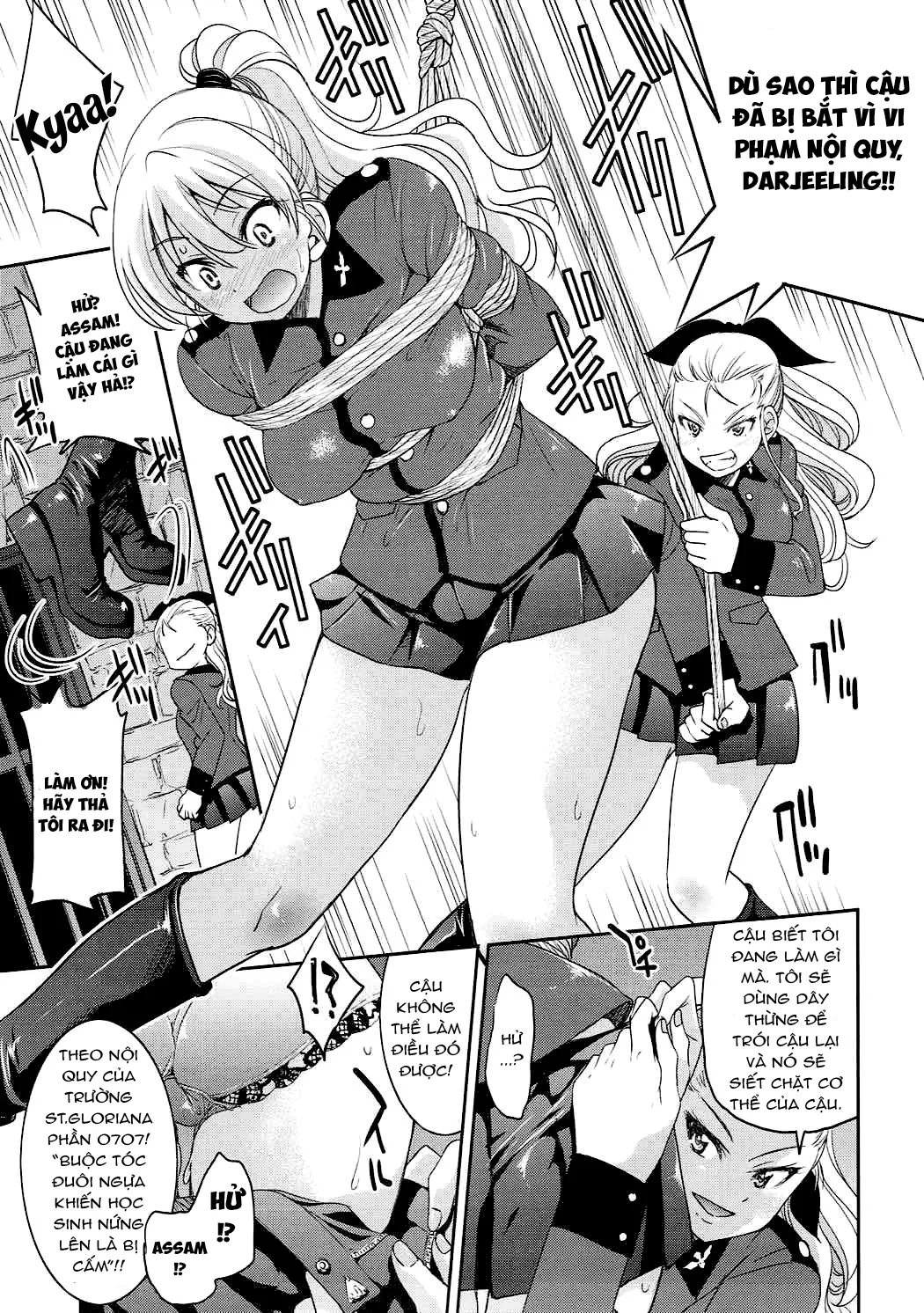 HentaiVN.net - Ảnh 10 - Darjeeling-sama no Ponytail (Girls und Panzer) [ダージリンさまのポニーテール] - Chap 1