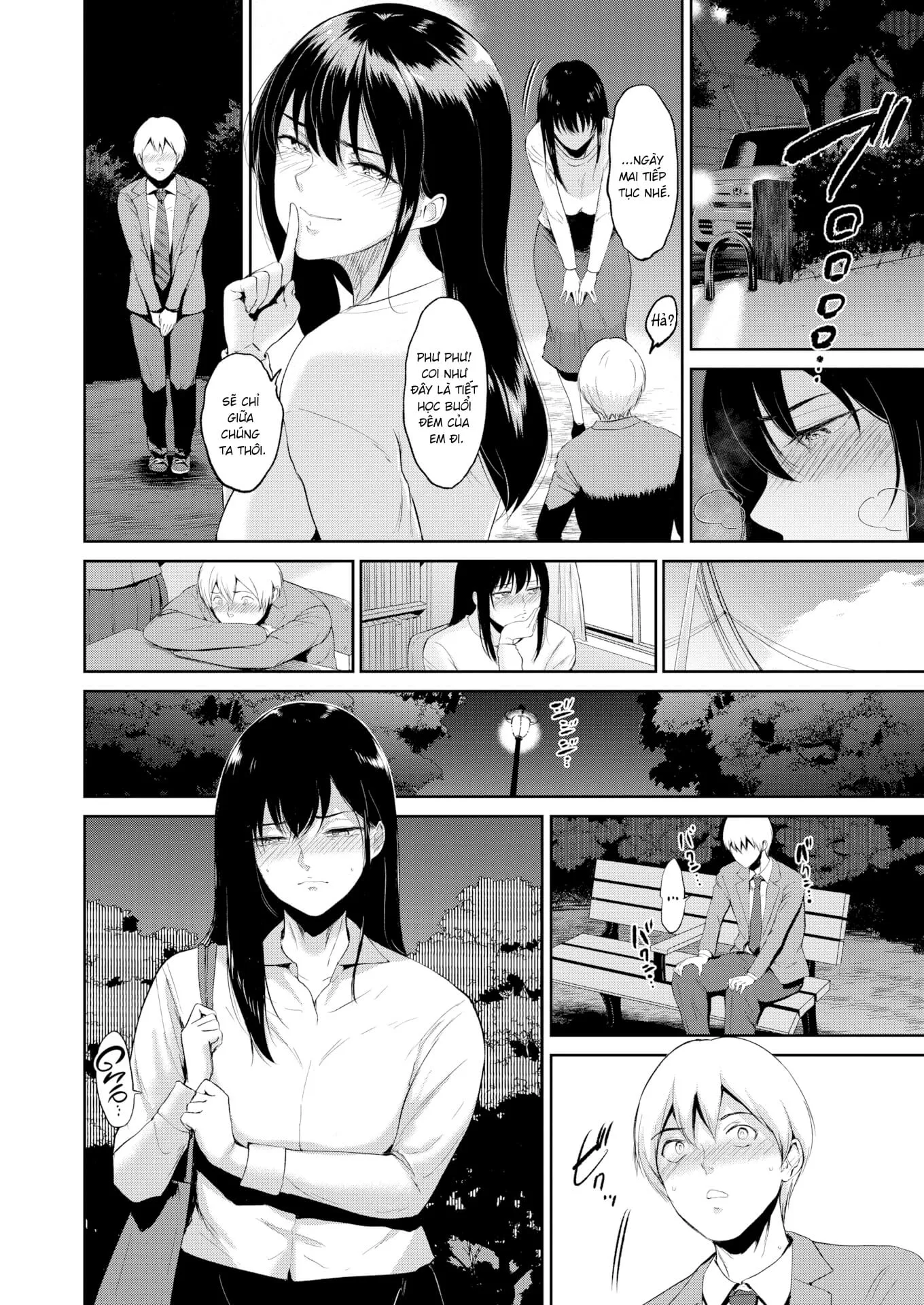 HentaiVN.net - Ảnh 5 - Tiết Học Đêm Muộn [Nighttime Lessons] - Chap 1