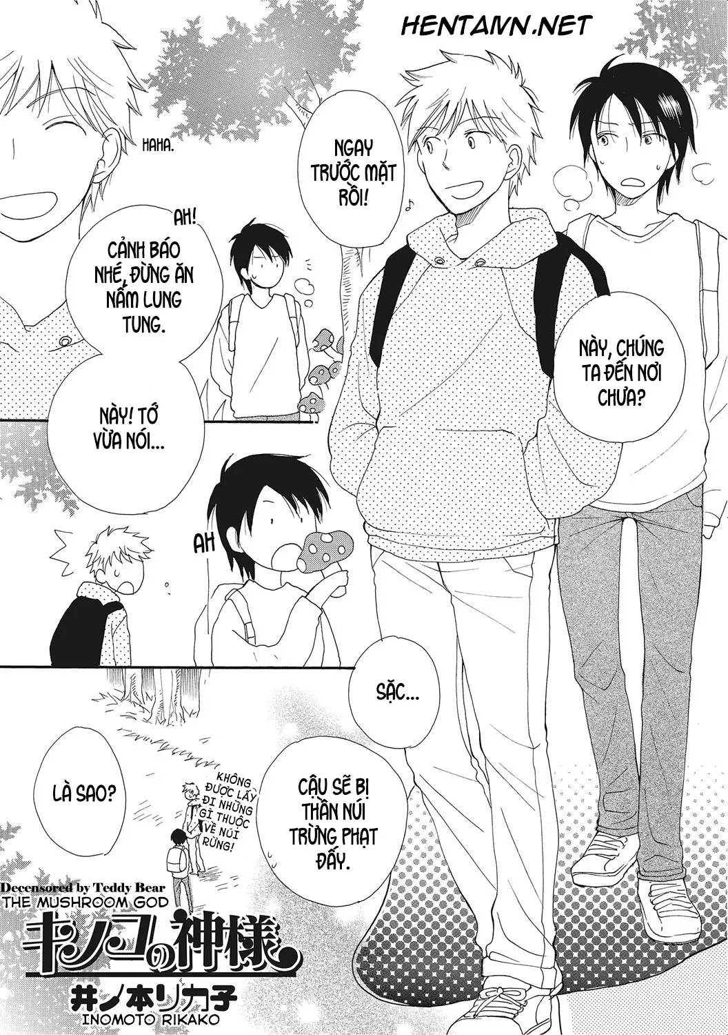 HentaiVN.net - Ảnh 3 - Địt Xoa Dịu giữa rừng nấm [Kinoko no Kami-sama The Mushroom God (Nyotaika! Monogatari 2)] - Chap 1