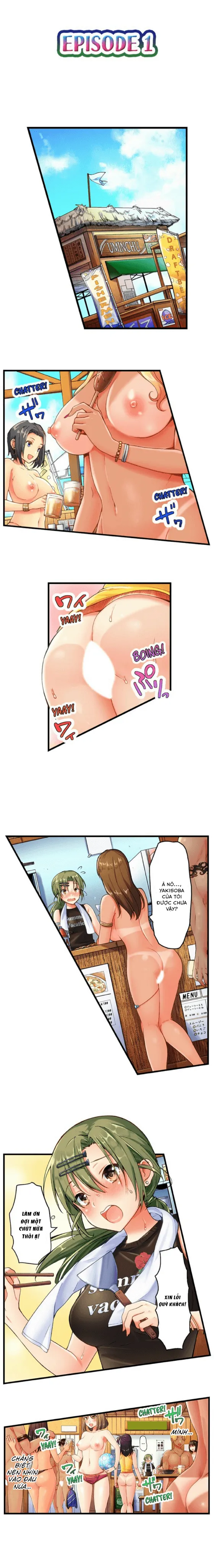 HentaiVN.net - Ảnh 3 - Cô gái trong trắng lên đỉnh tại bãi biển khoả thân! [A chaste girls climax at a nudist beach] - Chap 1