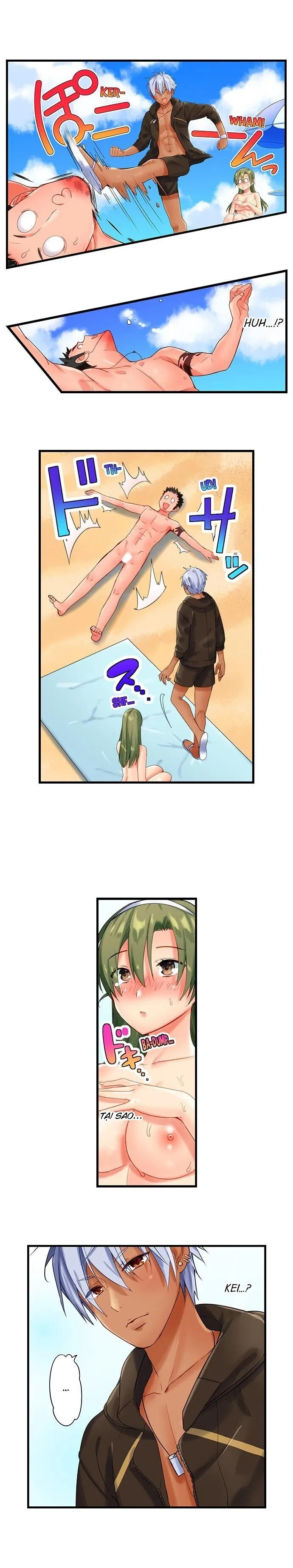 HentaiVN.net - Ảnh 8 - Cô gái trong trắng lên đỉnh tại bãi biển khoả thân! [A chaste girls climax at a nudist beach] - Chap 5
