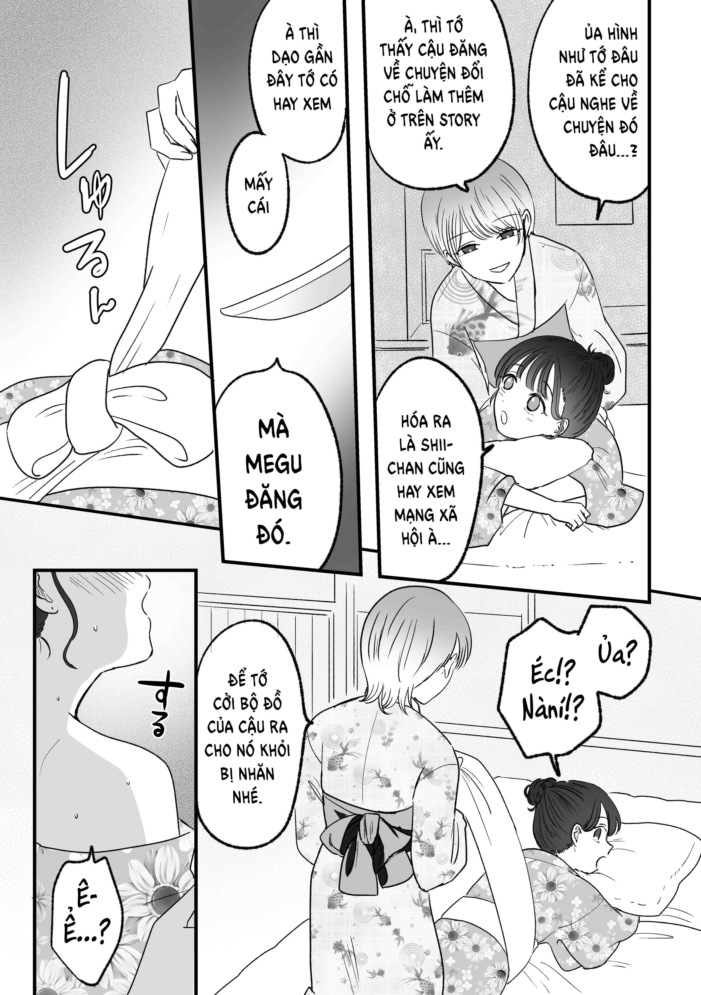 HentaiVN.net - Ảnh 11 - Kế hoạch đi du lịch suối nước nóng đến sáng...♡ Phá hủy tình bạn bằng tình dục bách hợp - Chap 1