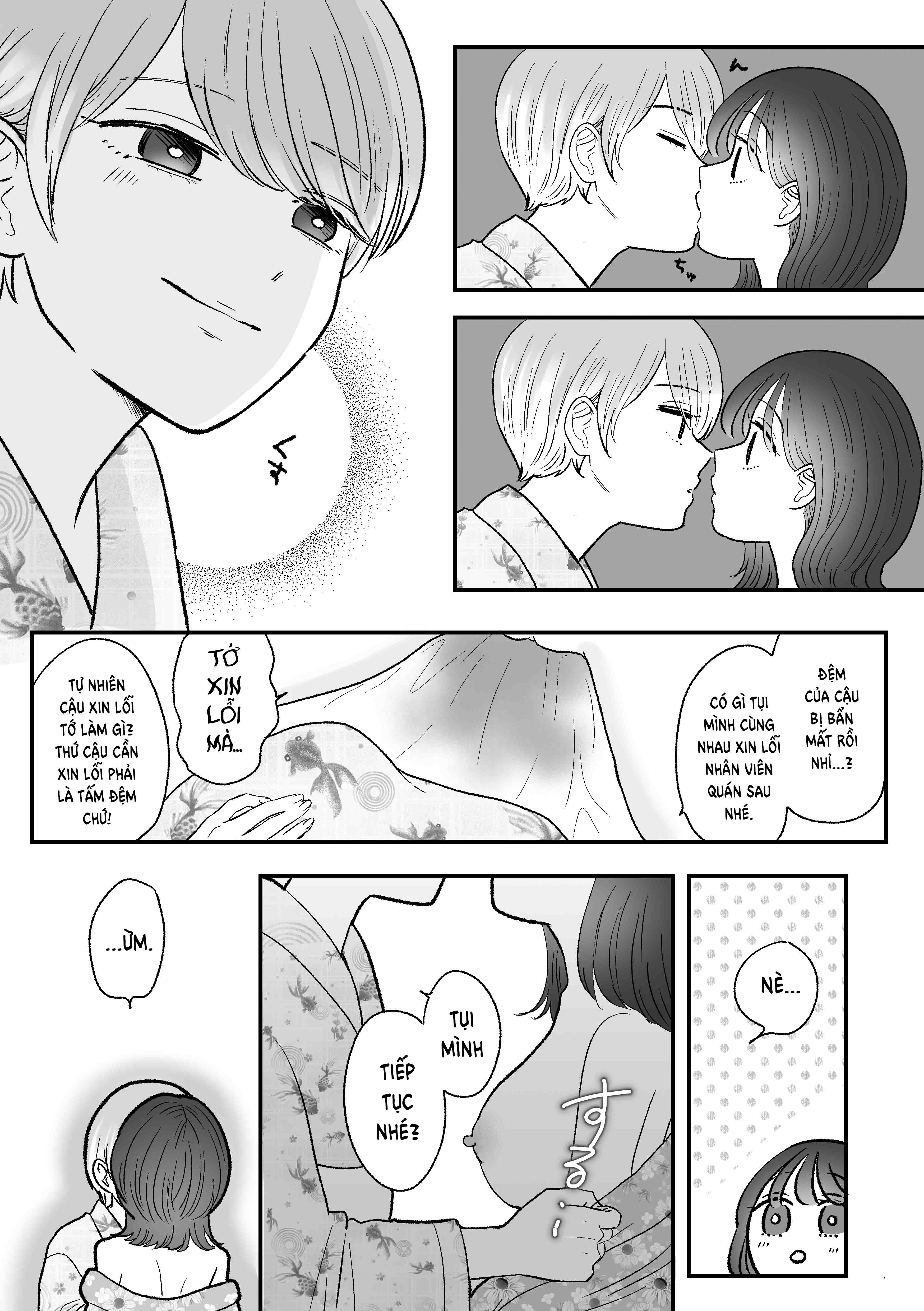 HentaiVN.net - Ảnh 37 - Kế hoạch đi du lịch suối nước nóng đến sáng...♡ Phá hủy tình bạn bằng tình dục bách hợp - Chap 1