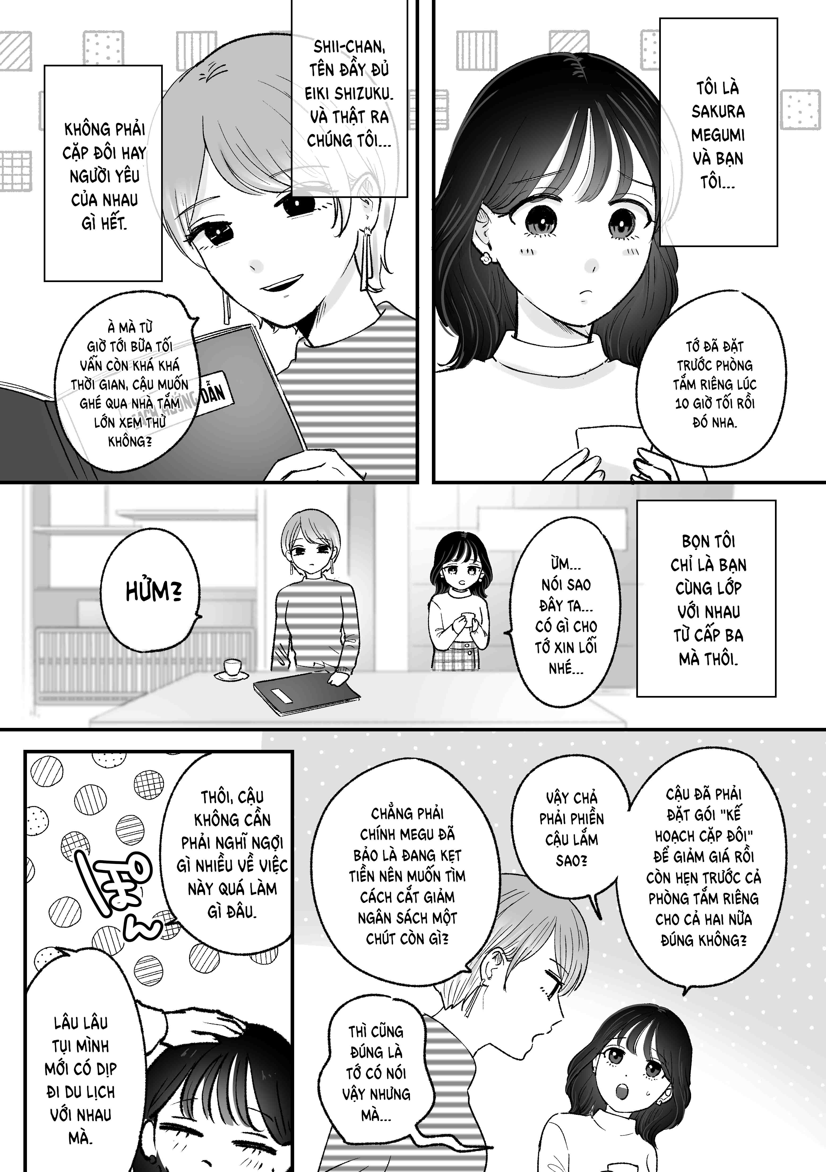 HentaiVN.net - Ảnh 4 - Kế hoạch đi du lịch suối nước nóng đến sáng...♡ Phá hủy tình bạn bằng tình dục bách hợp - Chap 1