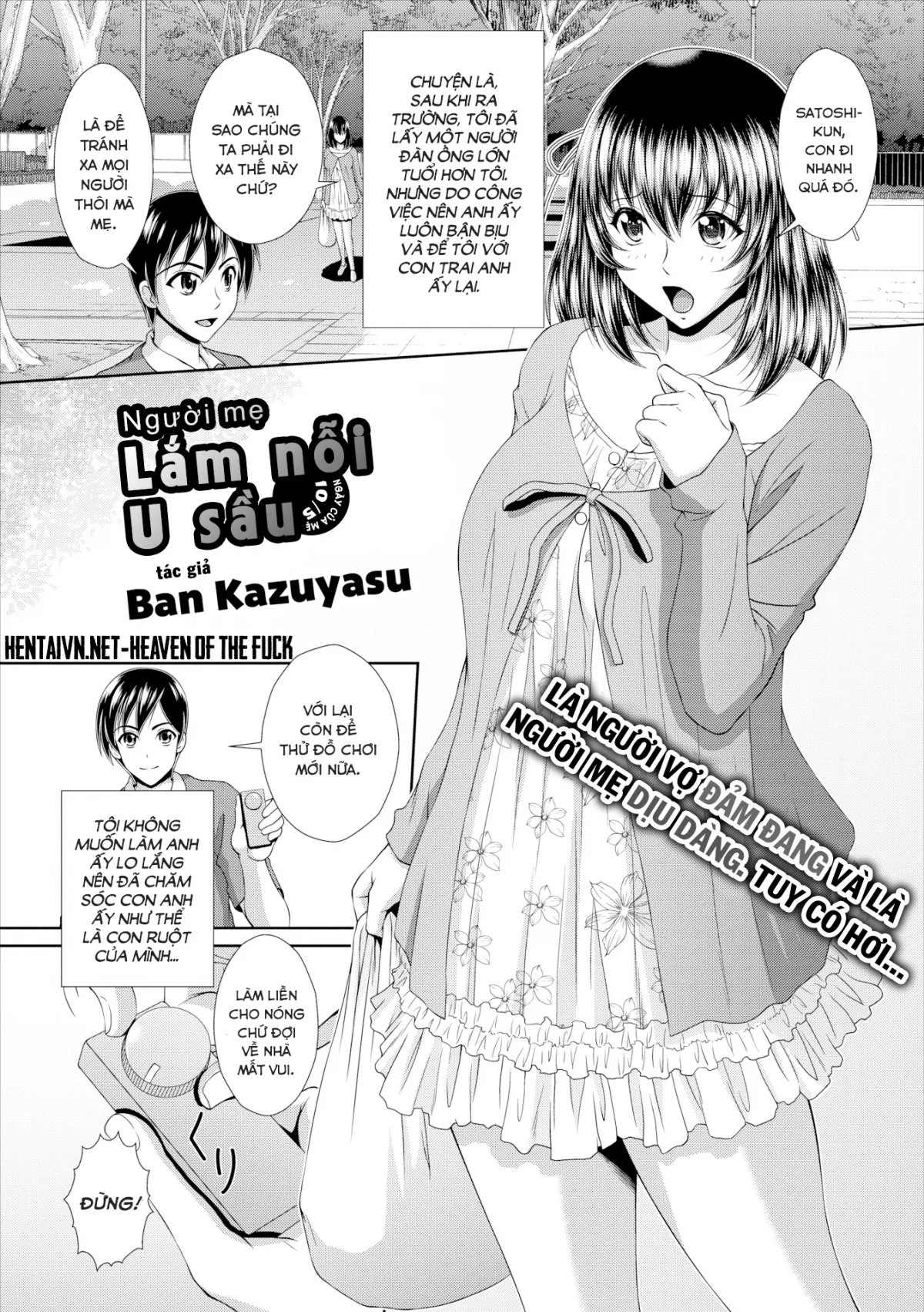 HentaiVN.net - Ảnh 3 - Người mẹ lắm nỗi u sầu [A New Mother's Melancholy] - Chap 1