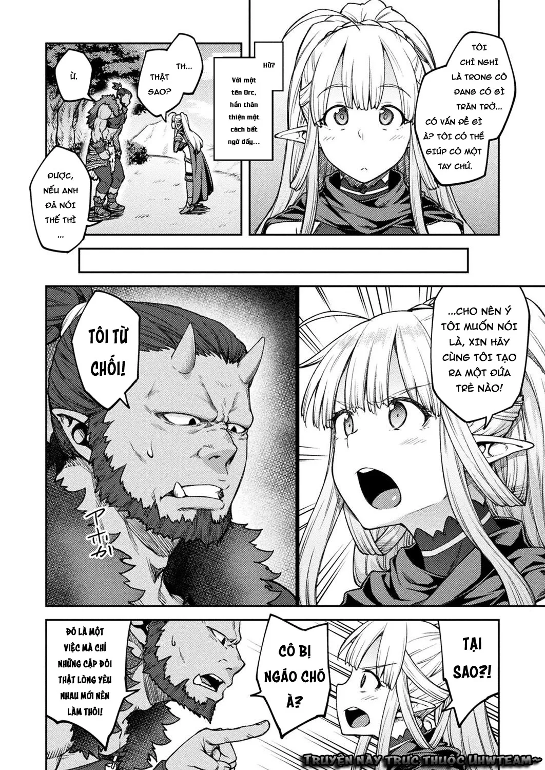 HentaiVN.net - Ảnh 5 - Himono Elf, Kozukuri o Suru - Chap 1