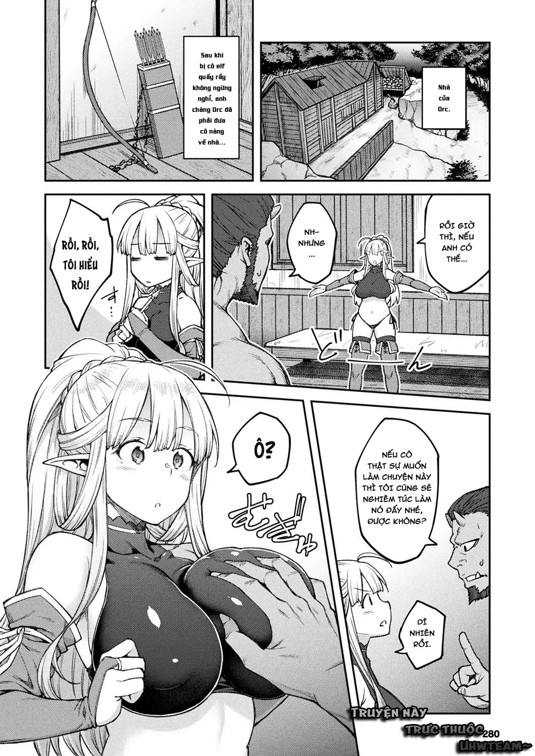 HentaiVN.net - Ảnh 7 - Himono Elf, Kozukuri o Suru - Chap 1