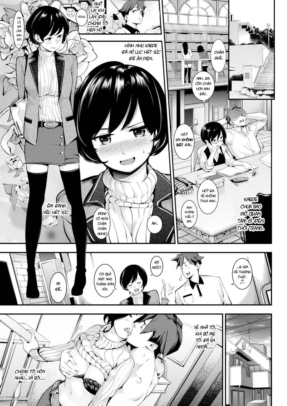HentaiVN.net - Ảnh 4 - Huggy Night - Chap 1