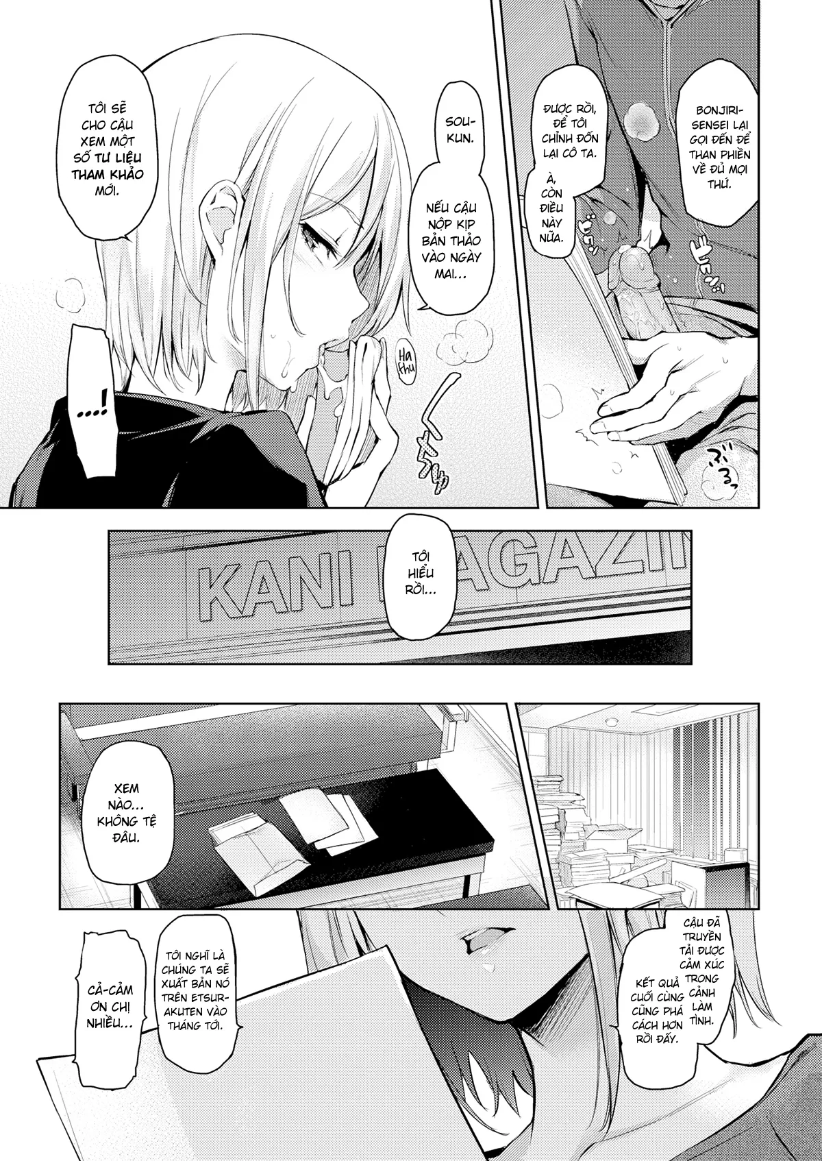 HentaiVN.net - Ảnh 10 - Biên Tập Viên La Sát Satou-san [Rakshasi Editor Satou-san] - Chap 1