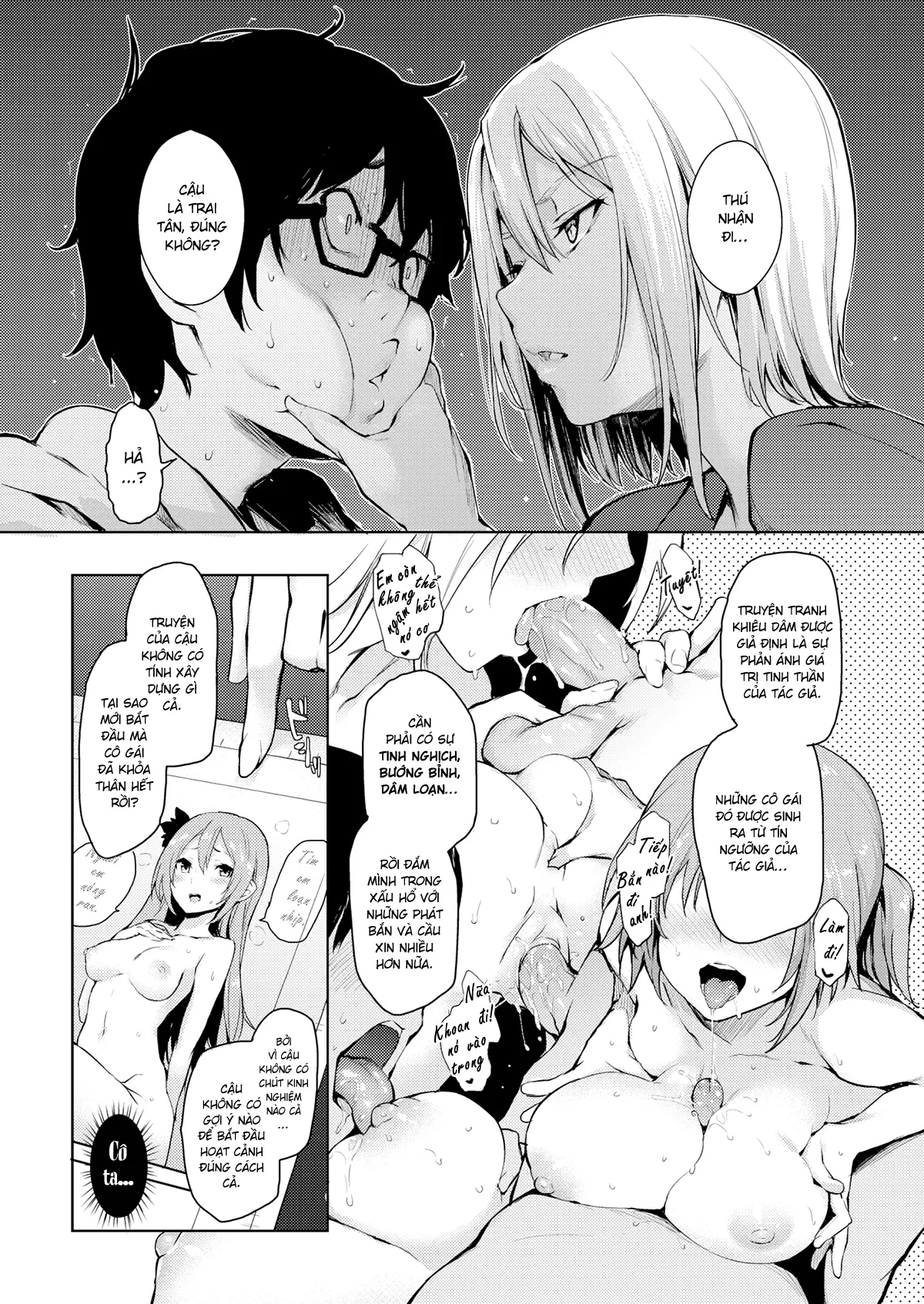 HentaiVN.net - Ảnh 4 - Biên Tập Viên La Sát Satou-san [Rakshasi Editor Satou-san] - Chap 1