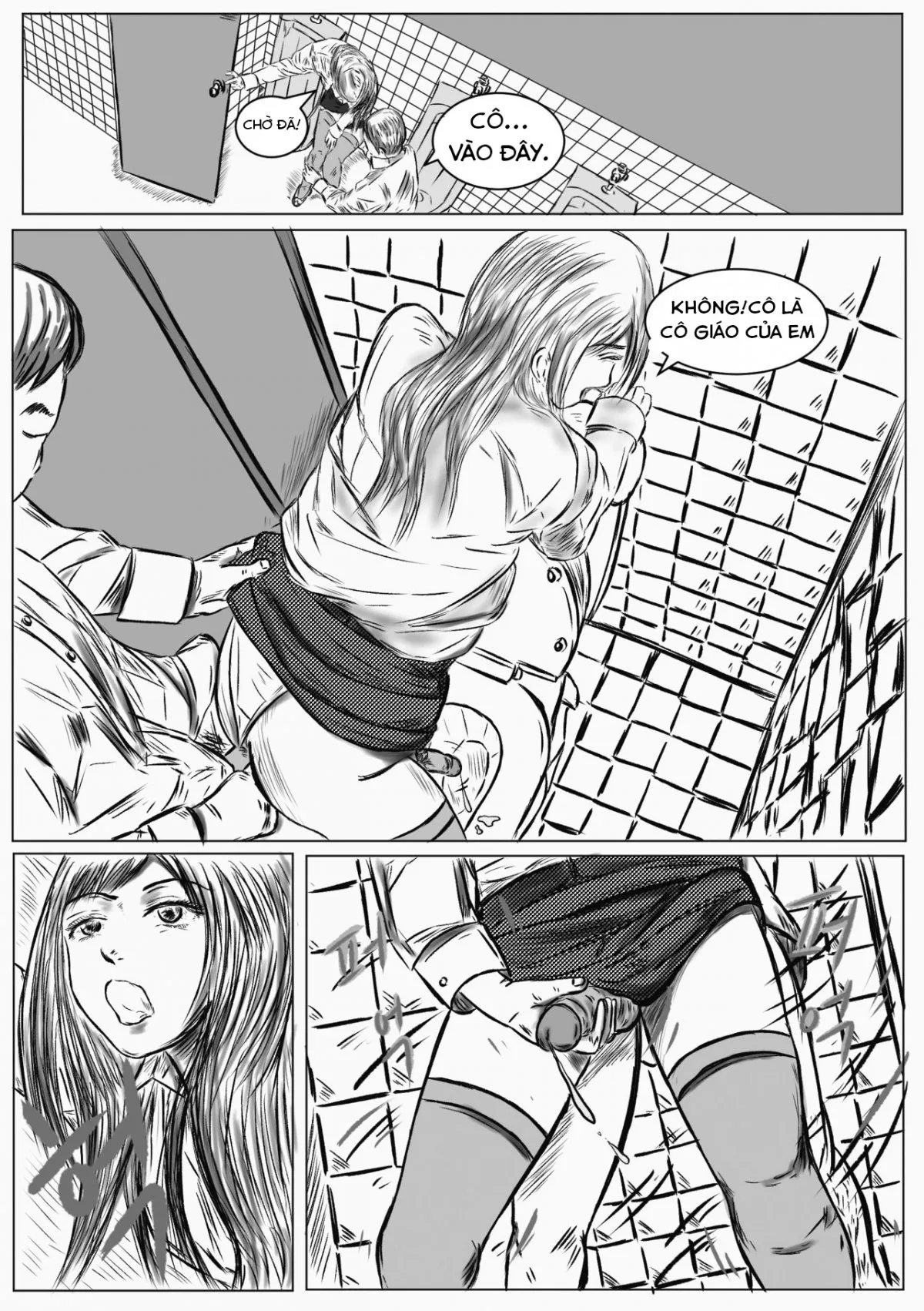 HentaiVN.net - Ảnh 14 - Cô giáo là của riêng tôi [C. Teacher Is My OWN SLAVE!] - Chap 1