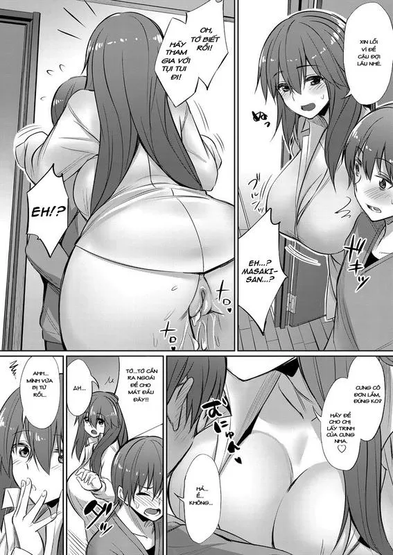 HentaiVN.net - Ảnh 18 - Horoyoi 3P Sex Lesson - Chap 1