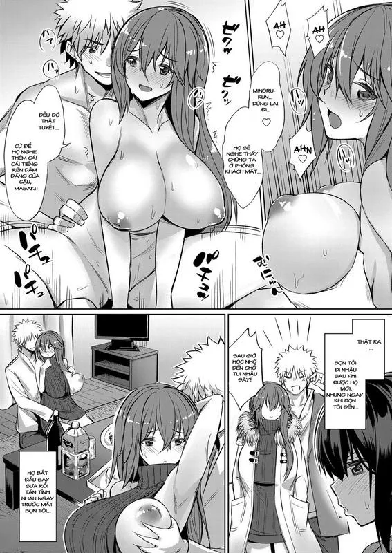 HentaiVN.net - Ảnh 3 - Horoyoi 3P Sex Lesson - Chap 1