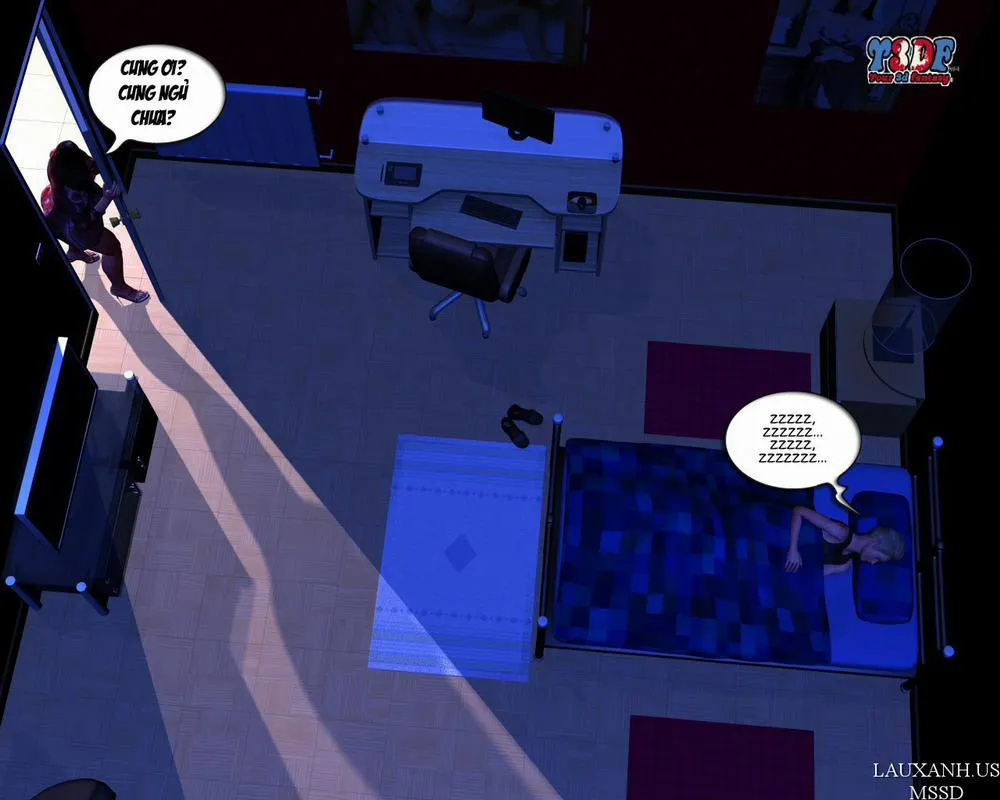 HentaiVN.net - Ảnh 42 - [3D] Can't Sleep - Chap 1