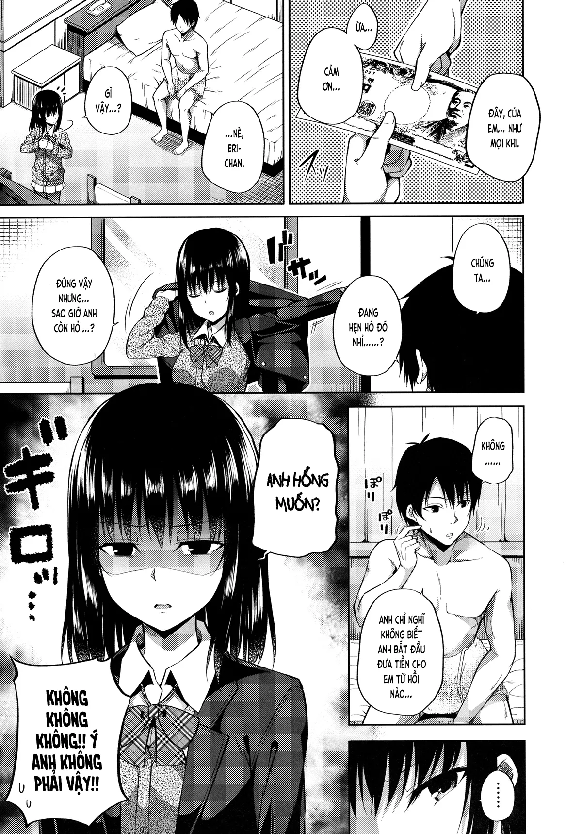 HentaiVN.net - Ảnh 5 - Anh ghét gái bán hoa sao ạ? (nguyên tác) [援交少女はお嫌いですか？ (オリジナル); Enkou Shoujo wa Okirai desu ka? (original)] - Chap 1