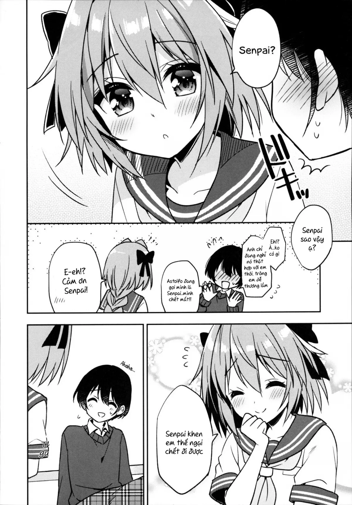 HentaiVN.net - Ảnh 10 - Astolfo Cos no Kouhai ni Kokuhaku Sarete Sex Shita Hanashi (Fate/Grand Order) - Chap 1