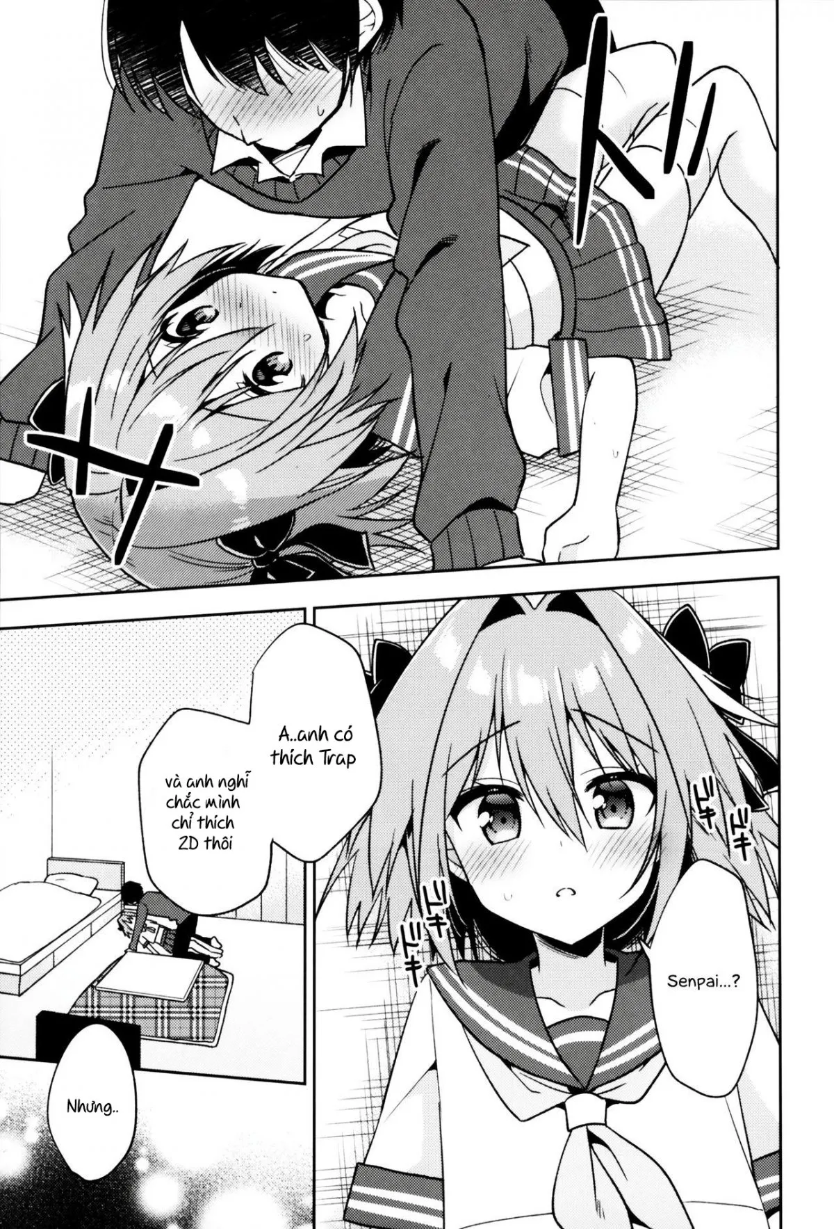 HentaiVN.net - Ảnh 17 - Astolfo Cos no Kouhai ni Kokuhaku Sarete Sex Shita Hanashi (Fate/Grand Order) - Chap 1