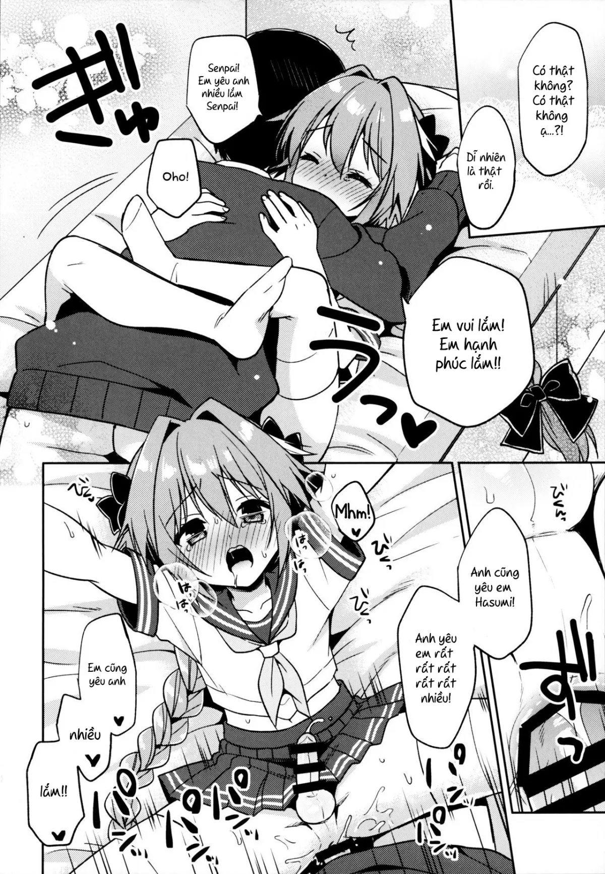 HentaiVN.net - Ảnh 28 - Astolfo Cos no Kouhai ni Kokuhaku Sarete Sex Shita Hanashi (Fate/Grand Order) - Chap 1