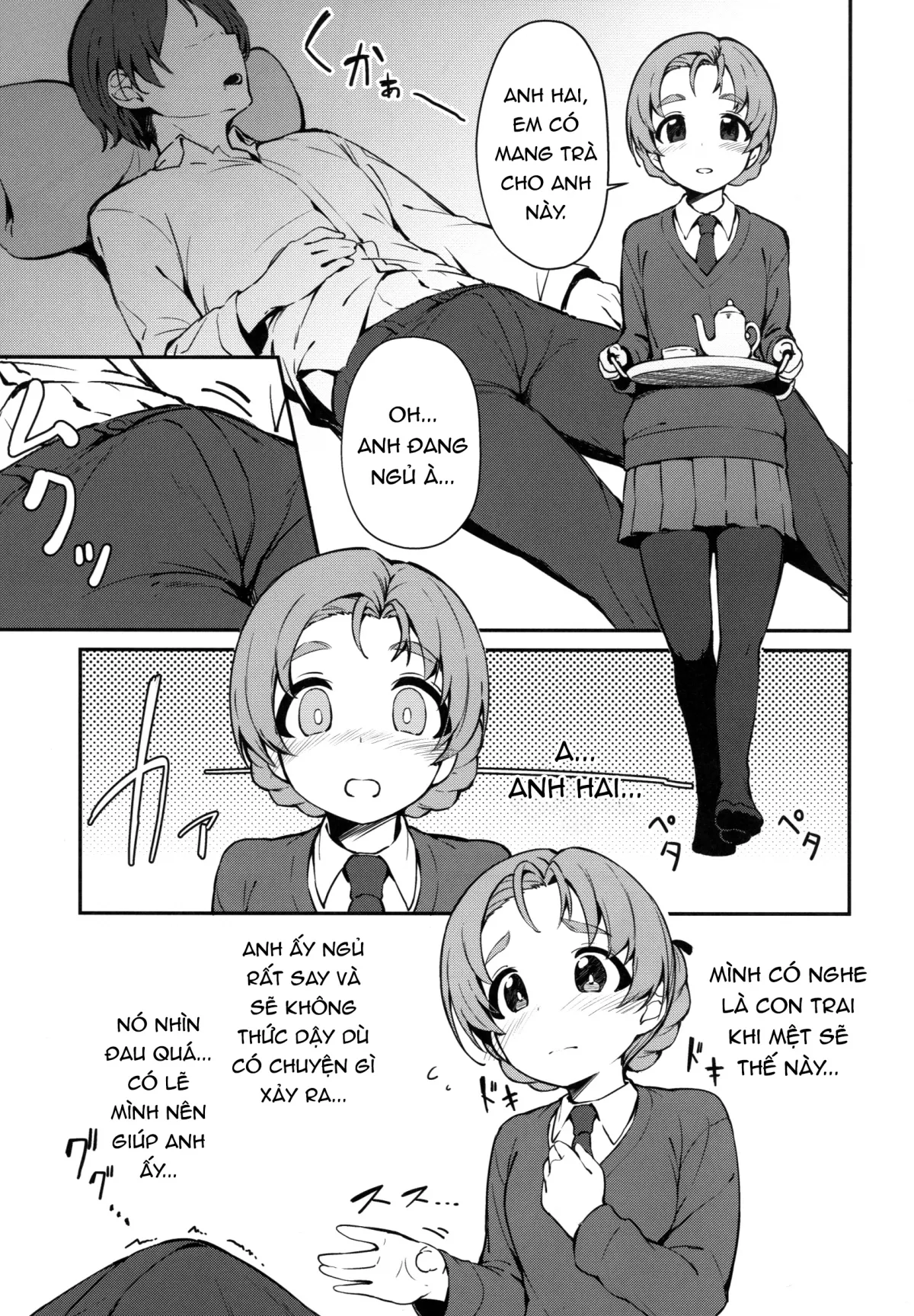 HentaiVN.net - Ảnh 3 - Neteru Aida ni Gimai no Peko ni Ecchi na Koto Sareru Hon (Girls und Panzer) [A Story Where My Sister In Law Tried To Have Sex With Me While I Was Sleeping] - Chap 1