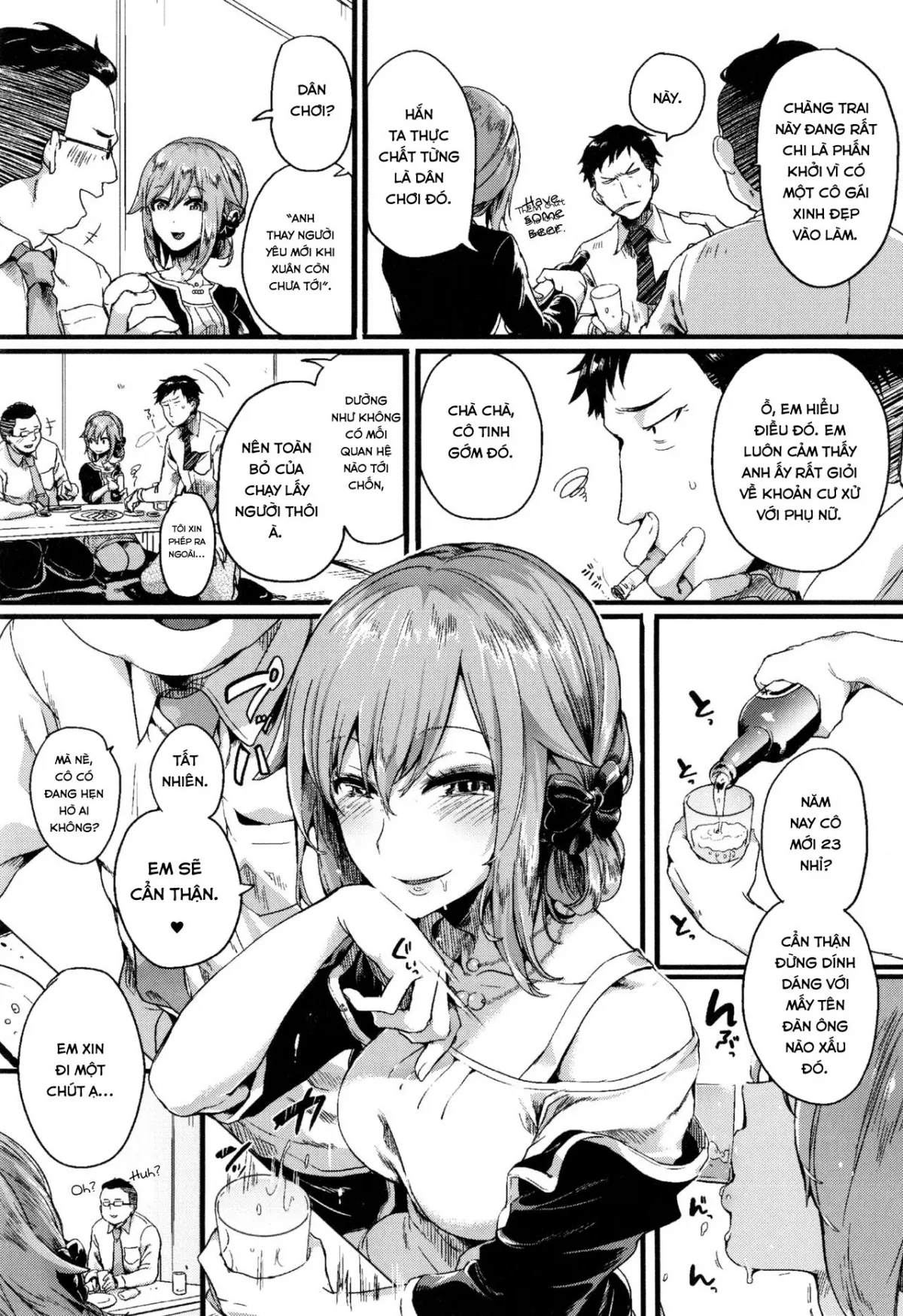 HentaiVN.net - Ảnh 3 - Mối Tình Công Sở [Suki Suki Otou-san] - Chap 2