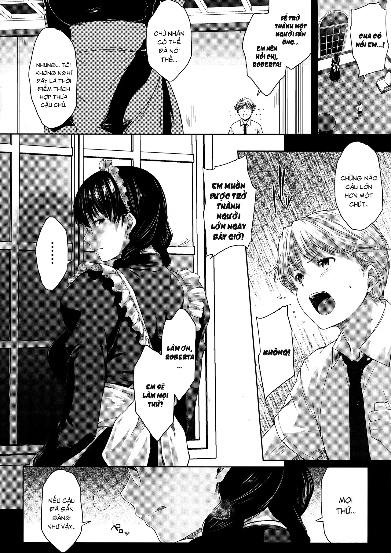 HentaiVN.net - Ảnh 7 - Maid No Tsutome [Blodhound Dog Maid] - Chap 1