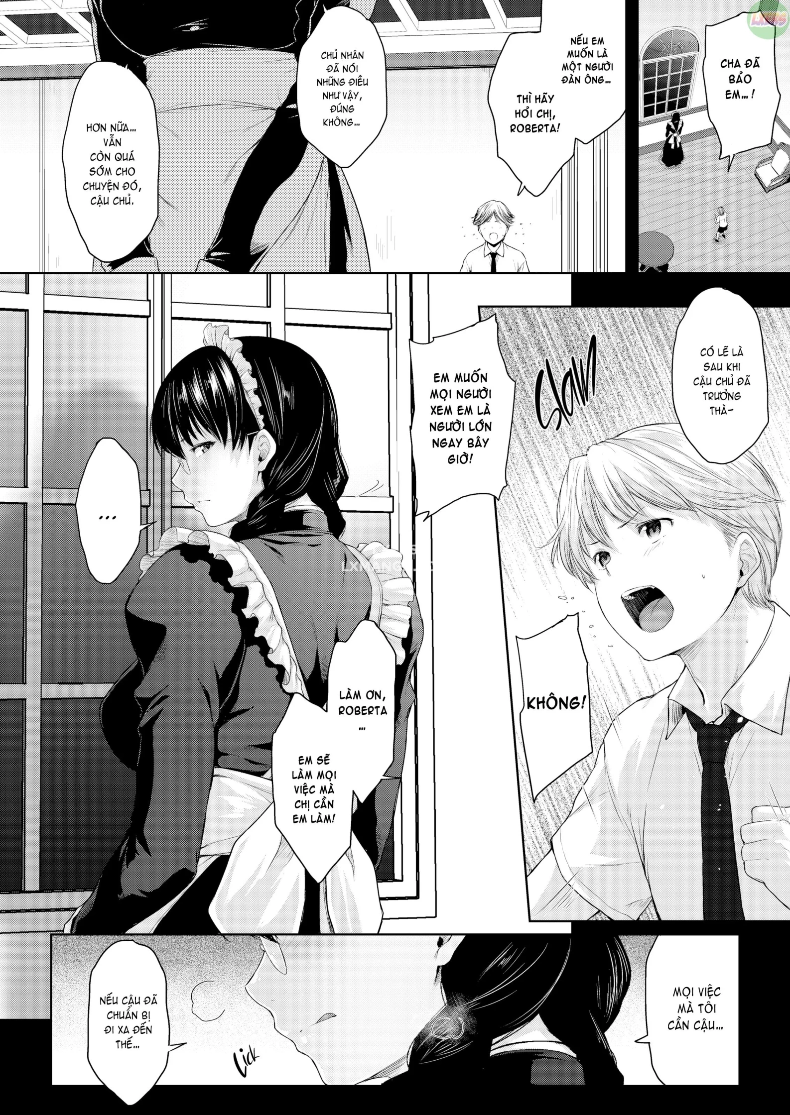 HentaiVN.net - Ảnh 5 - Maid No Tsutome [Blodhound Dog Maid] - Chap 2