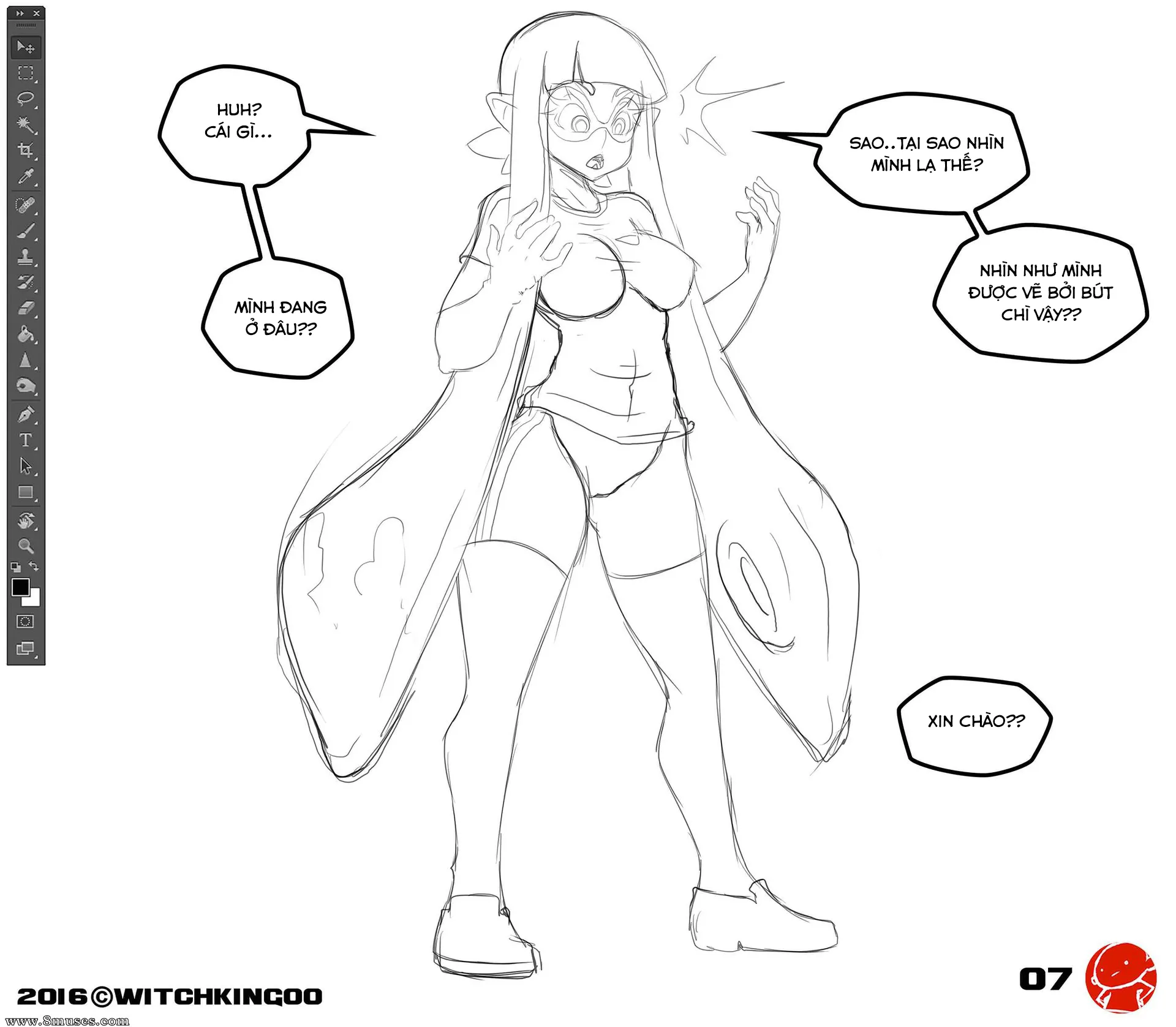 HentaiVN.net - Ảnh 9 - Splatoon That Wasn't Ink - Chap 1