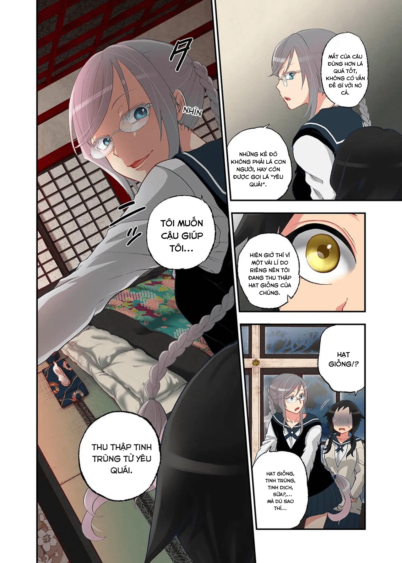 HentaiVN.net - Ảnh 12 - Onaka Ni Ippai, Ayakashi No Tane - Chap 1