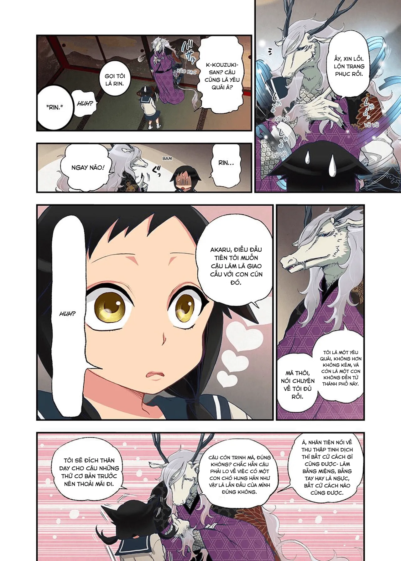 HentaiVN.net - Ảnh 14 - Onaka Ni Ippai, Ayakashi No Tane - Chap 1