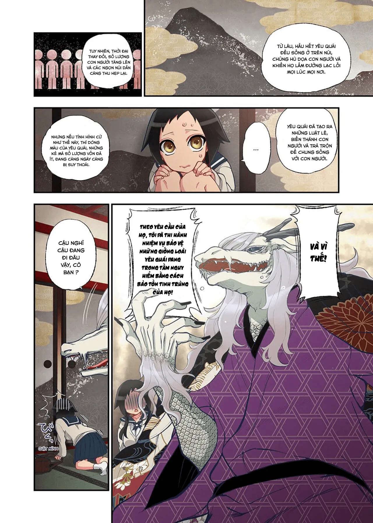 HentaiVN.net - Ảnh 16 - Onaka Ni Ippai, Ayakashi No Tane - Chap 1