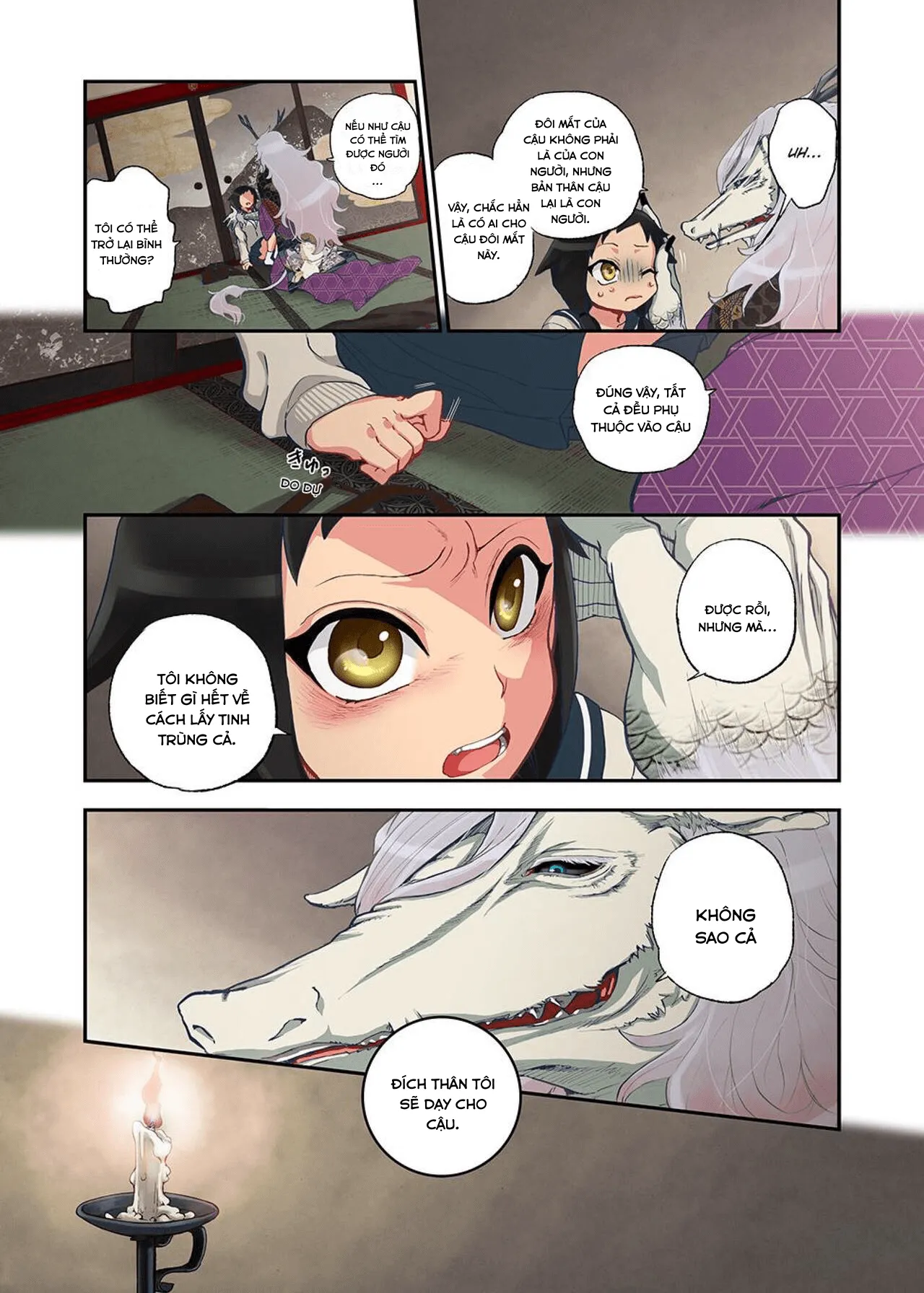 HentaiVN.net - Ảnh 18 - Onaka Ni Ippai, Ayakashi No Tane - Chap 1