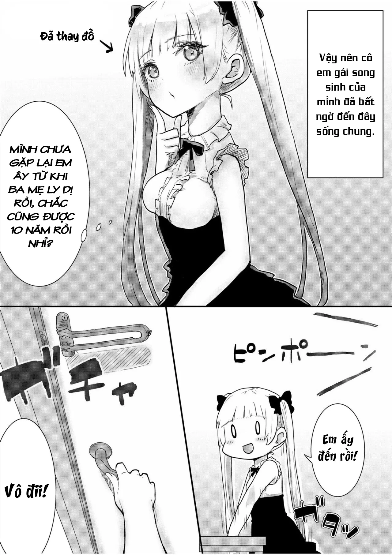 HentaiVN.net - Ảnh 10 - Cuộc sống của chị em sinh đôi [Twin Sisters' Yuri Life] - Chap 1
