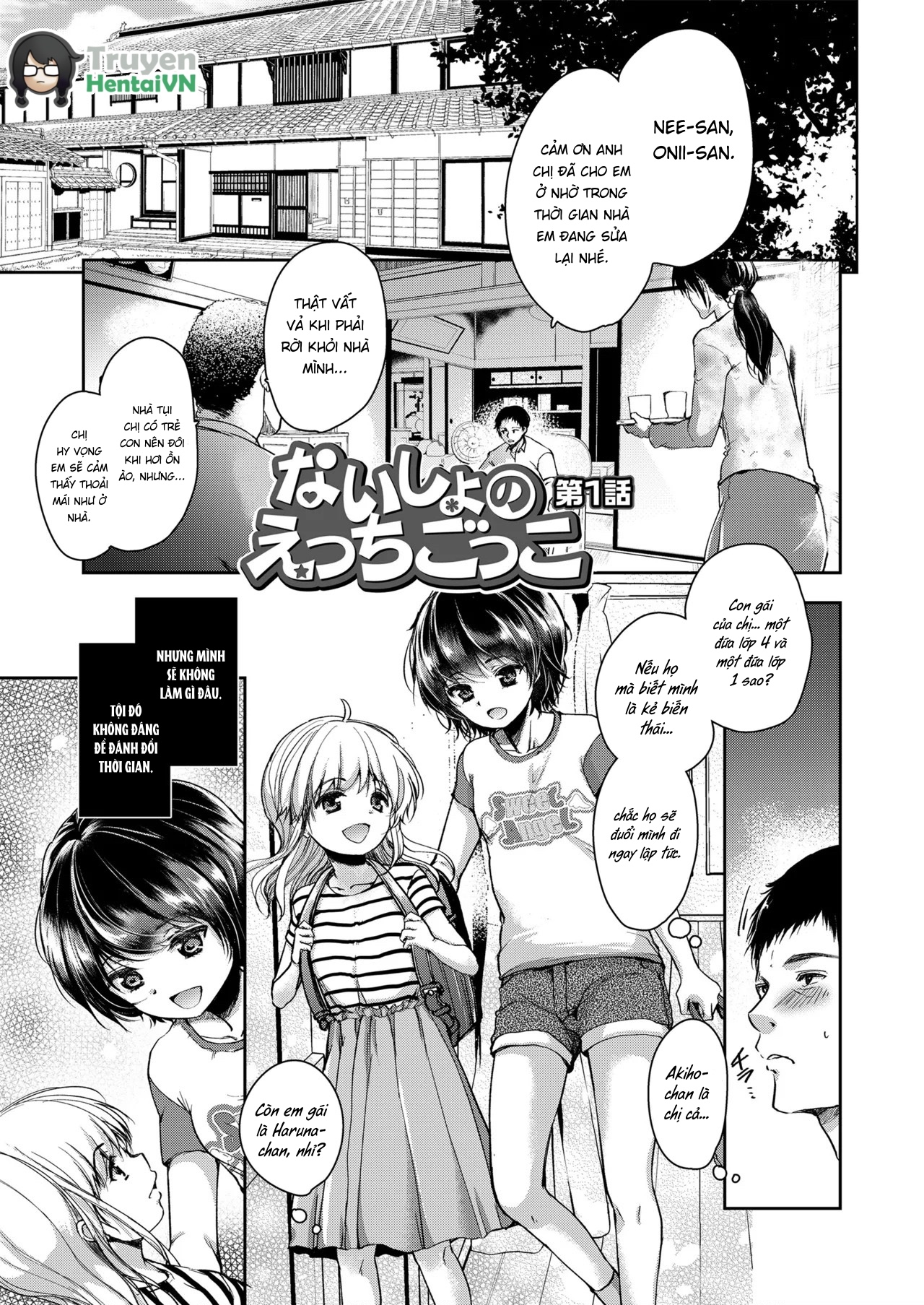 HentaiVN.net - Ảnh 5 - Naisho no Ecchi Gokko - Secret Immoral Play - Chap 1
