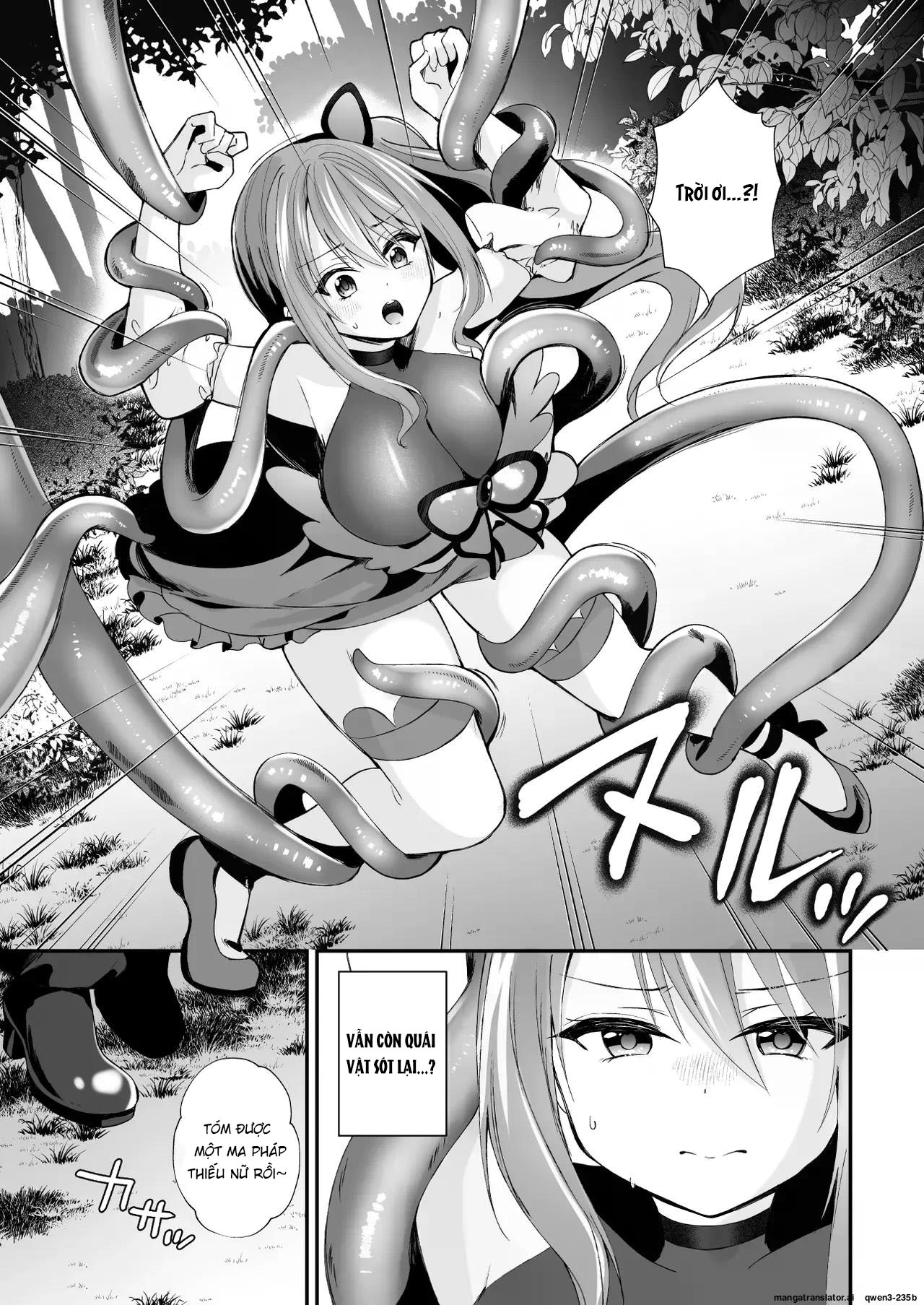 HentaiVN.net - Ảnh 5 - Mahou Shoujo ga Anal Jelly Haisetsu shite Energy Drain Sareru Hanasi - Chap 1