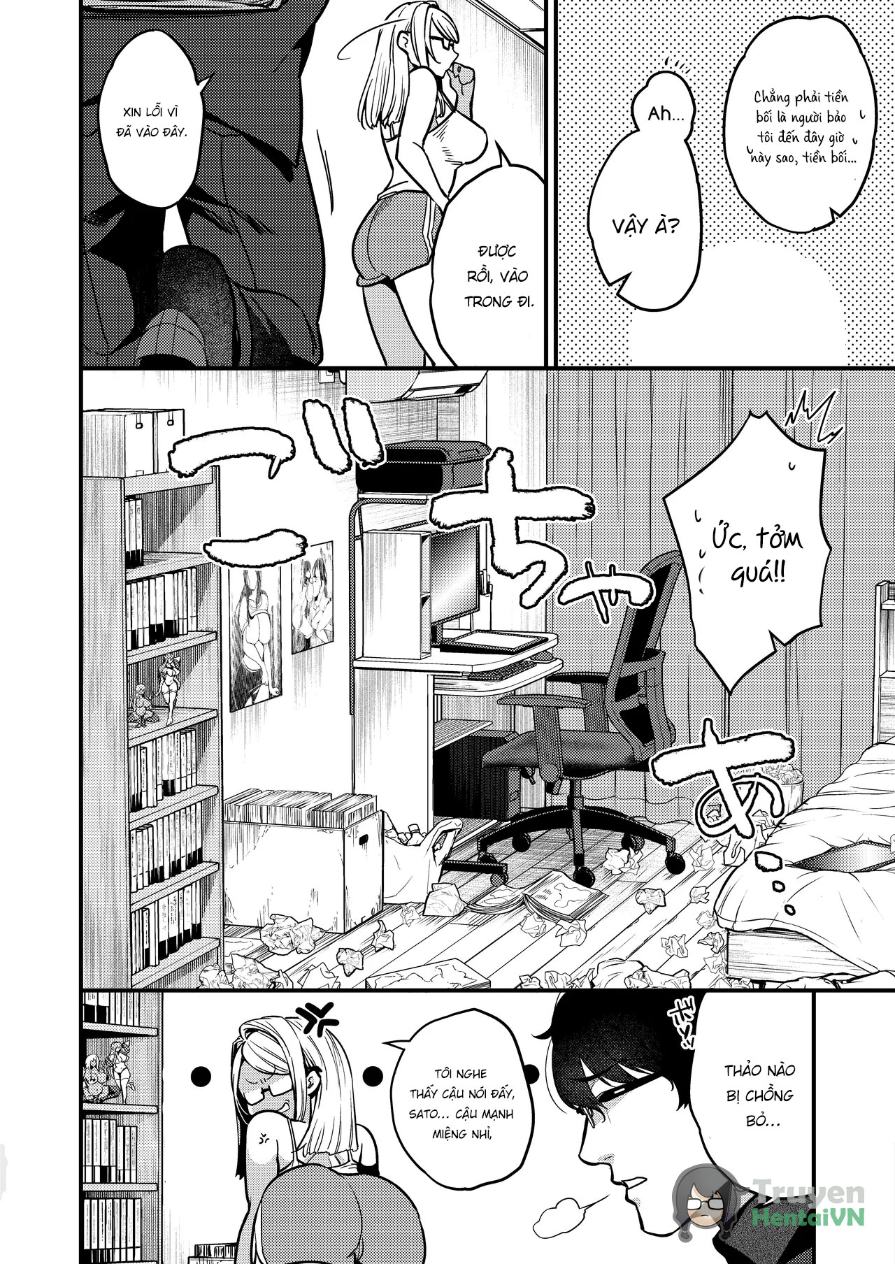 HentaiVN.net - Ảnh 4 - Ero Mangaka-san to Henshu-kun - Chap 1
