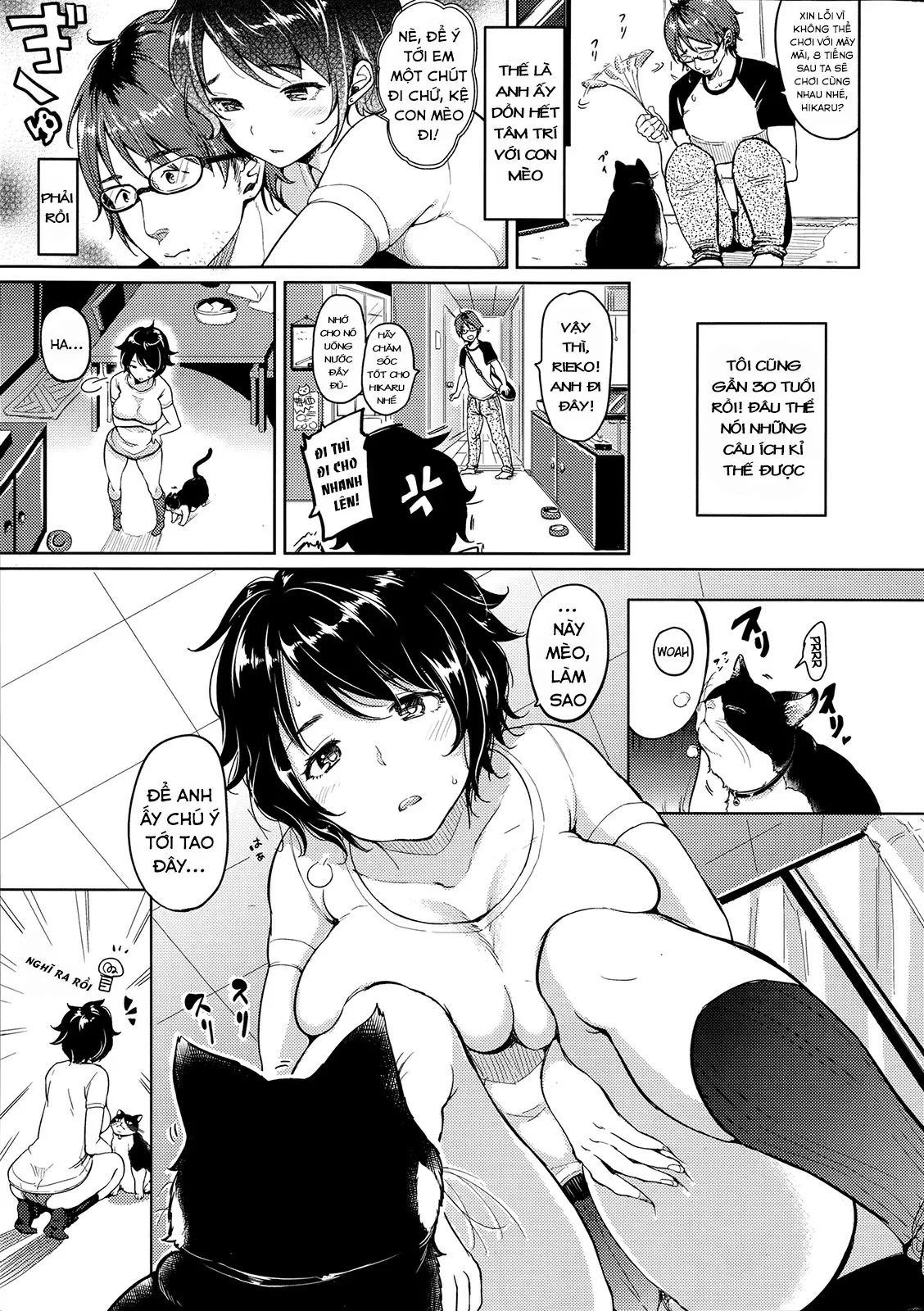 HentaiVN.net - Ảnh 3 - Nekokkawai Gari [Play With Me Like A Cat! ; 猫っかわいがり] - Chap 1