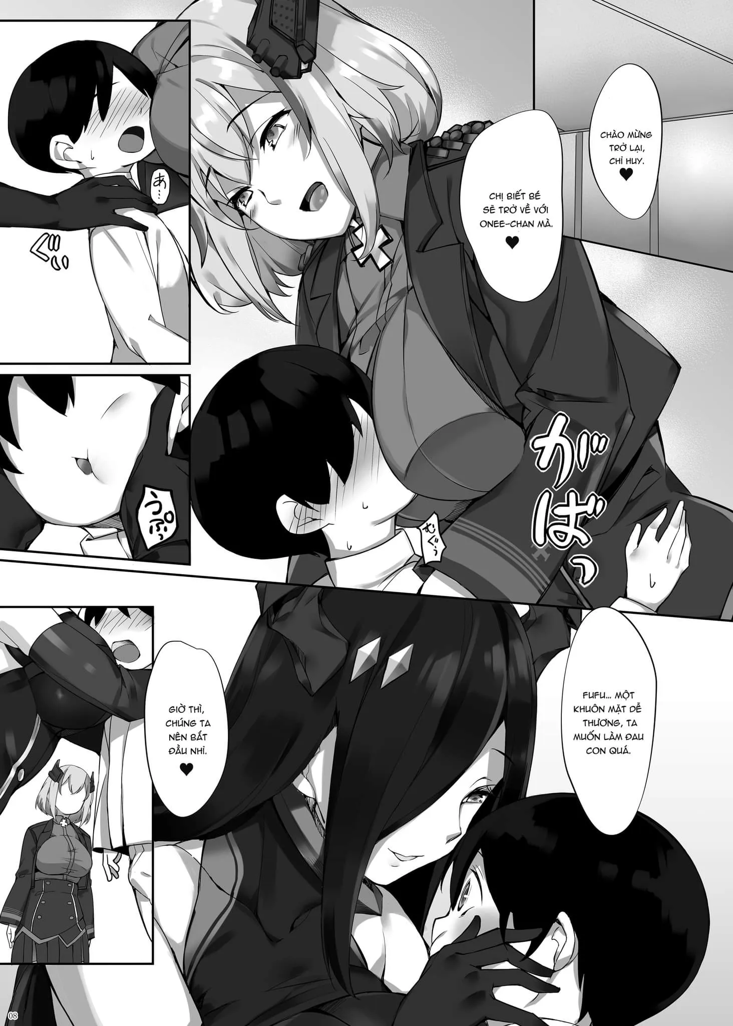 HentaiVN.net - Ảnh 8 - Friedrich no Shota Ama Haha Indeki (Azur Lane) [フリードリヒのショタ甘母淫溺 (アズールレーン)] - Chap 1
