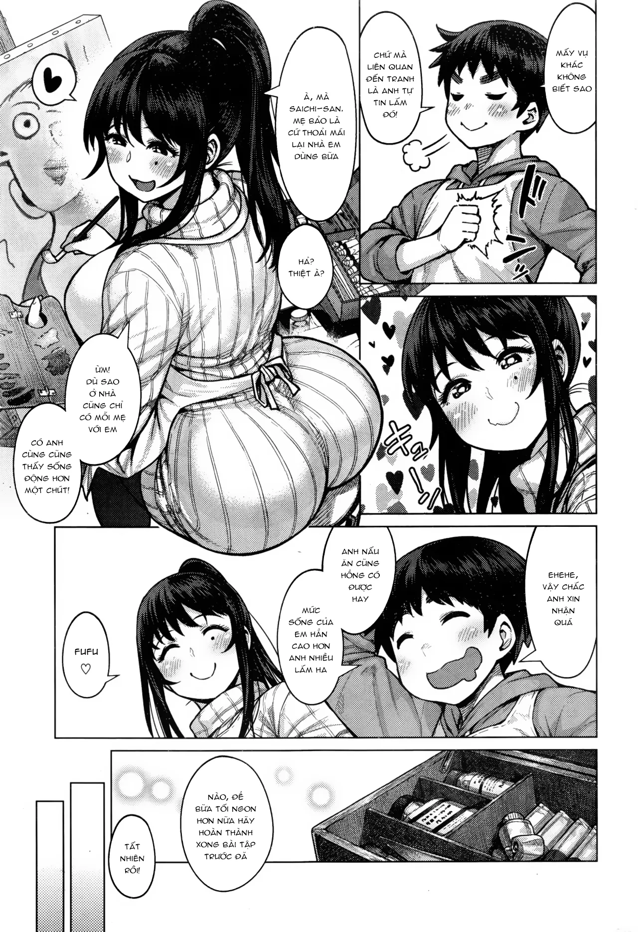 HentaiVN.net - Ảnh 3 - Koi no Motherhood [Motherhood of Love; Tình Yêu Đến Từ Bản Năng Làm Mẹ] - Chap 1