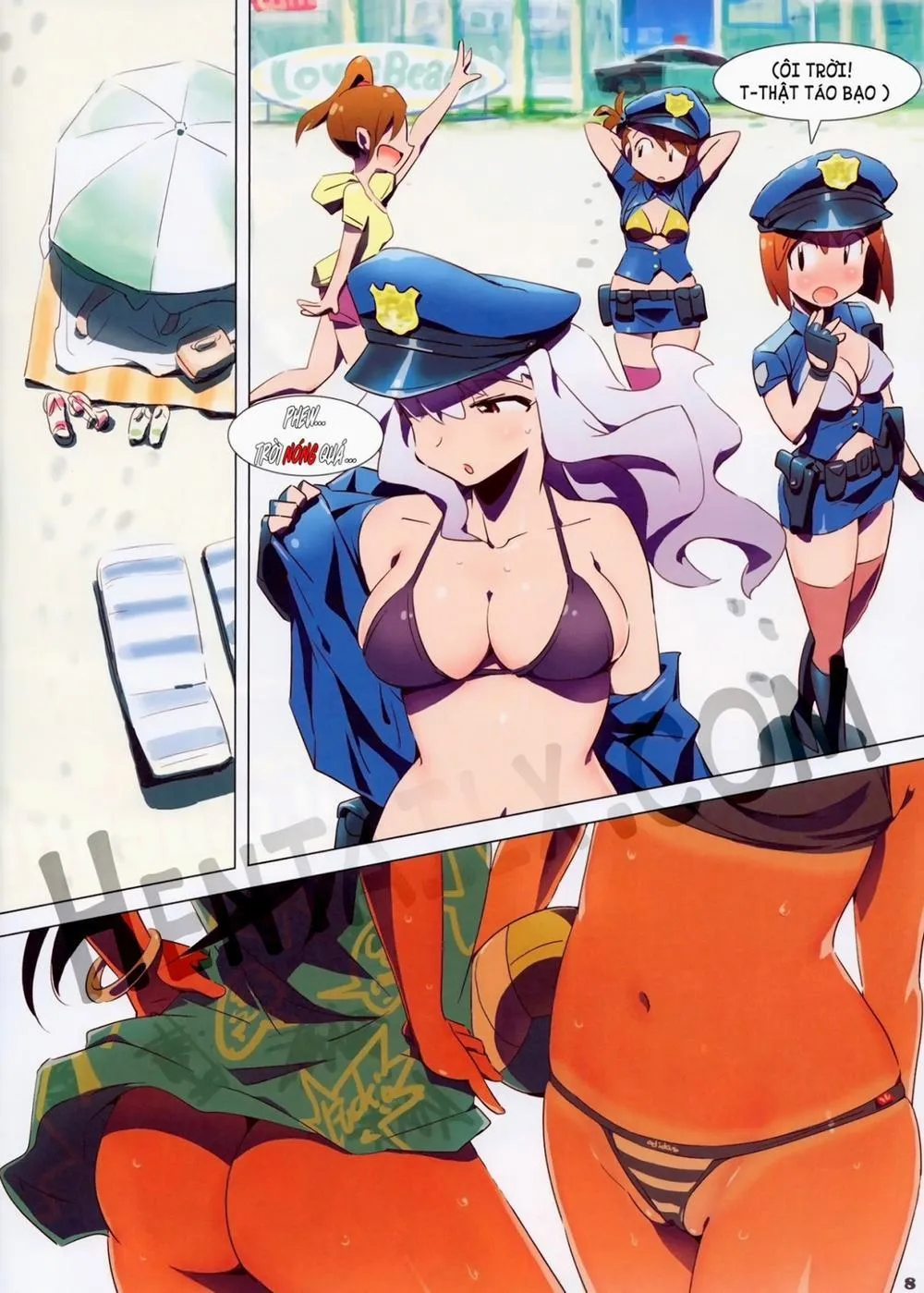 HentaiVN.net - Ảnh 7 - Hot Hot Summer City 765 (The Idolmaster) - Chap 1