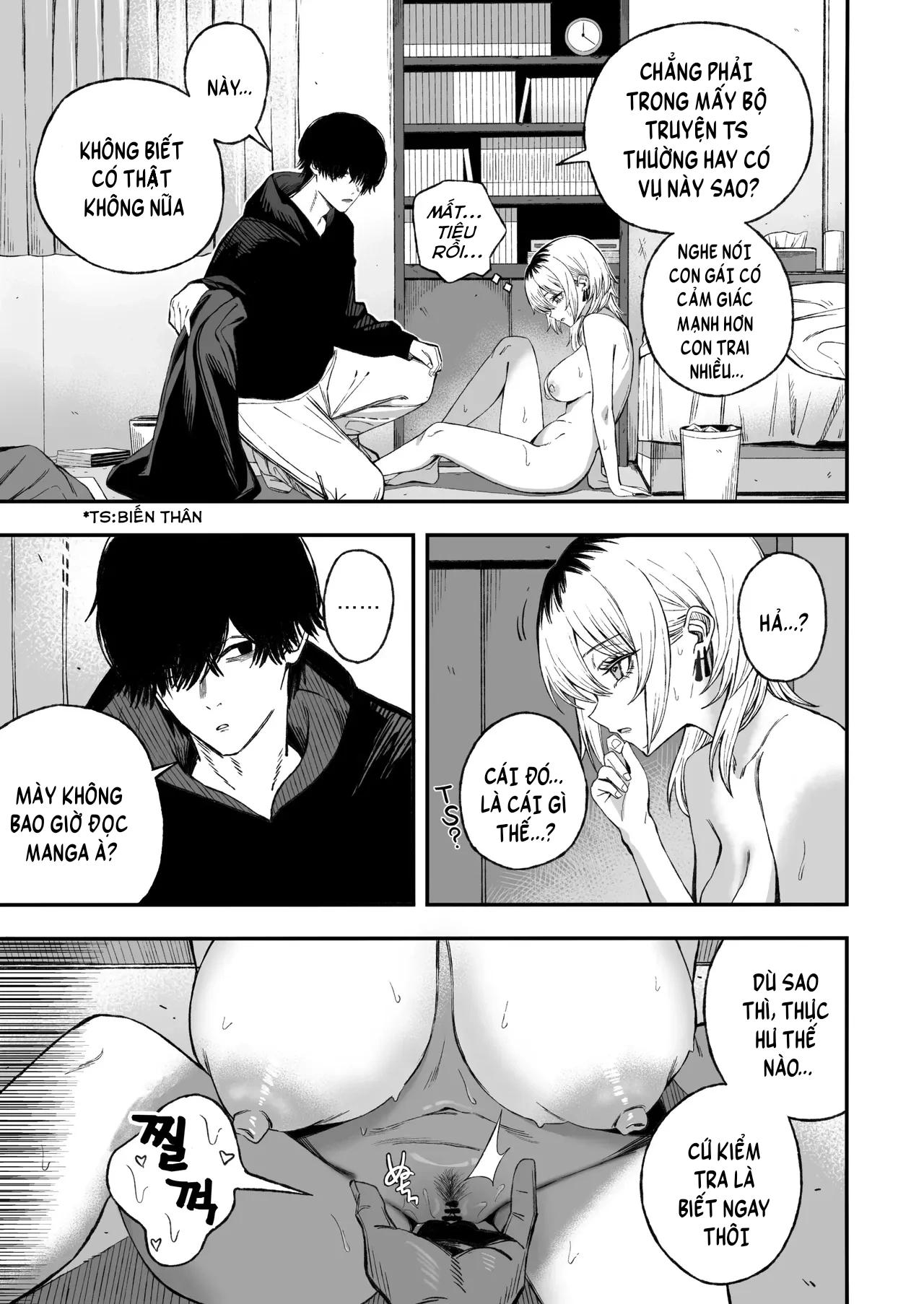 HentaiVN.net - Ảnh 25 - Yofukashi no Heya Netori Otoko o Mesu ni suru - Chap 1