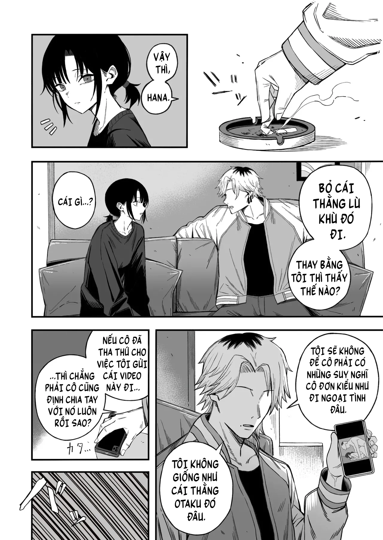 HentaiVN.net - Ảnh 6 - Yofukashi no Heya Netori Otoko o Mesu ni suru - Chap 1