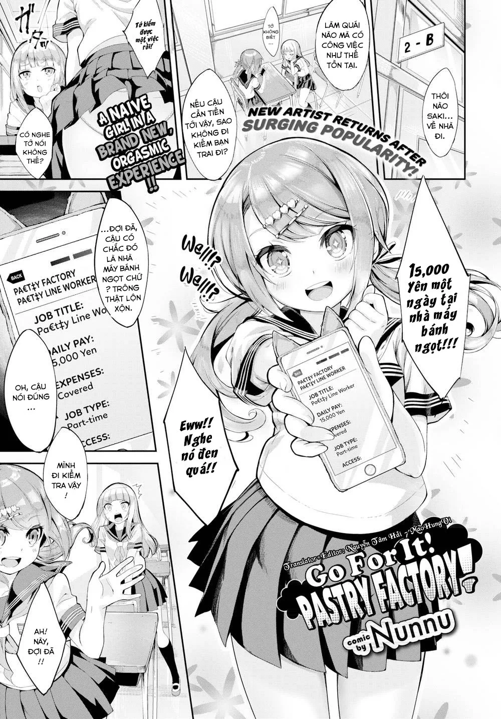 HentaiVN.net - Ảnh 1 - Go For It! Pastry Factory! - Chap 1