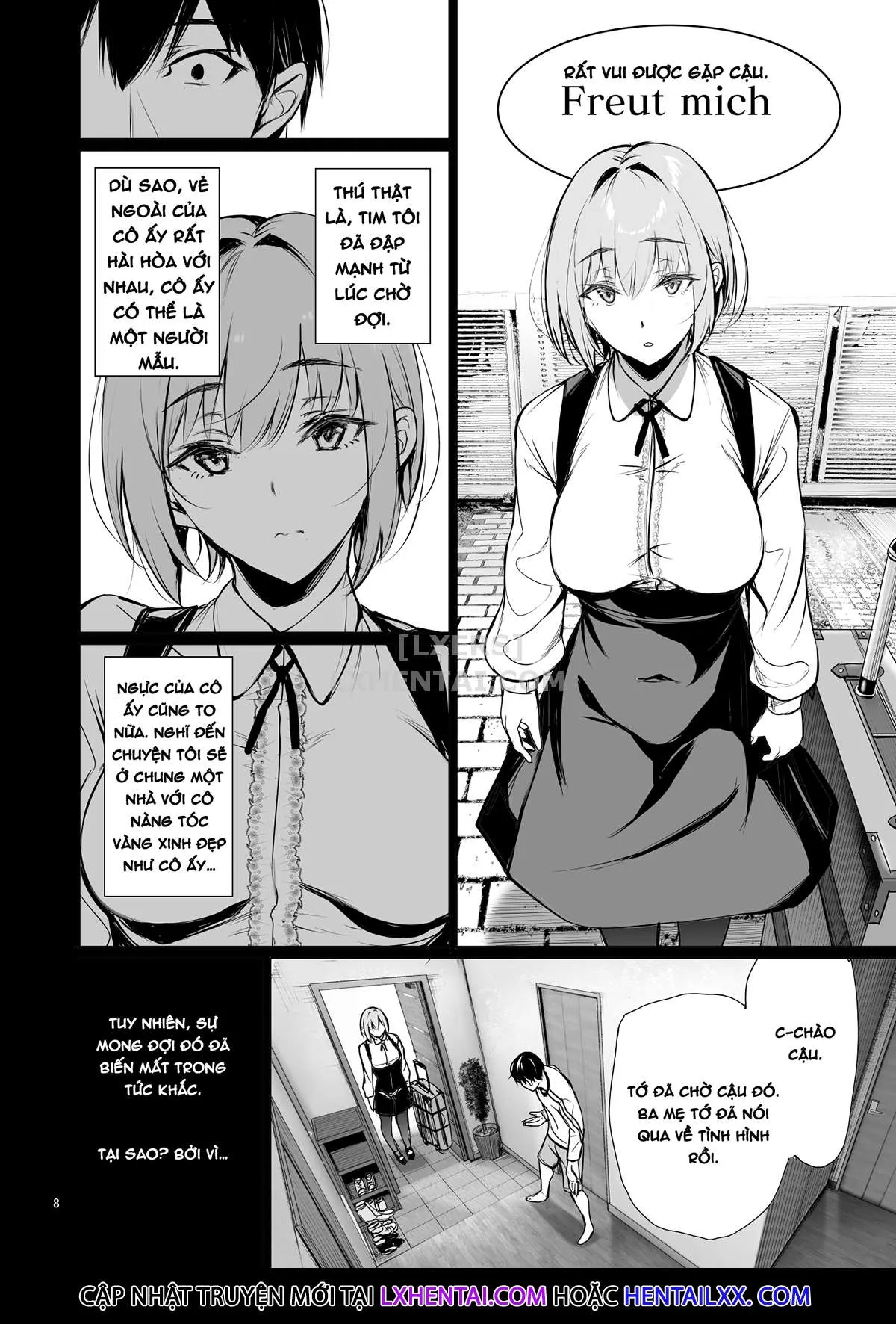 HentaiVN.net - Ảnh 11 - Homestay-chu no Doitsu Musume ga Issho ni Furo ni Haitte Kuru Wak [The Reason Why a German Girl Takes a Bath Together] - Chap 1