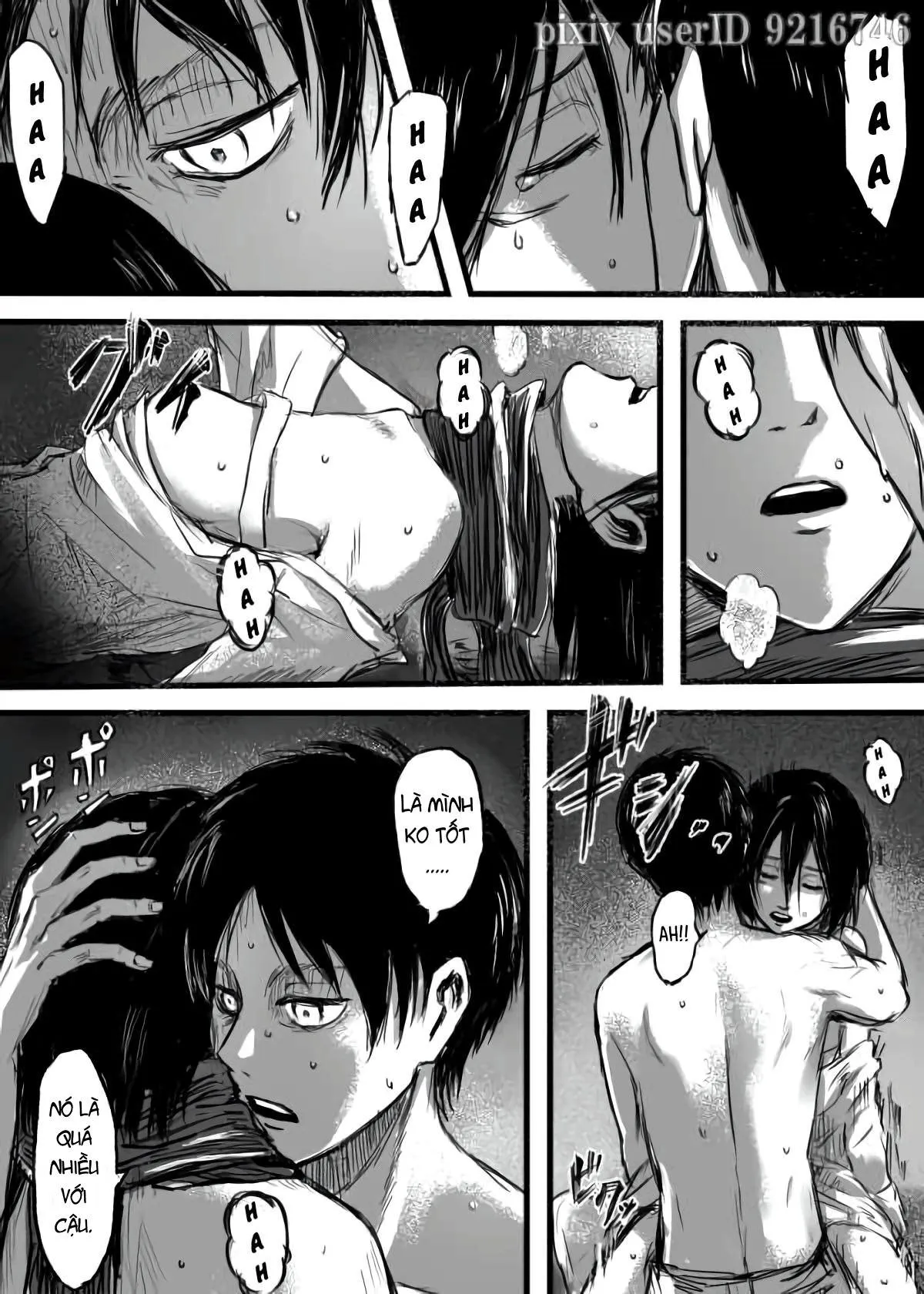 HentaiVN.net - Ảnh 10 - ErenXMikasa 211 (Shingeki no Kyojin) [複製禁止 Reproduction Prohibited] - Chap 1