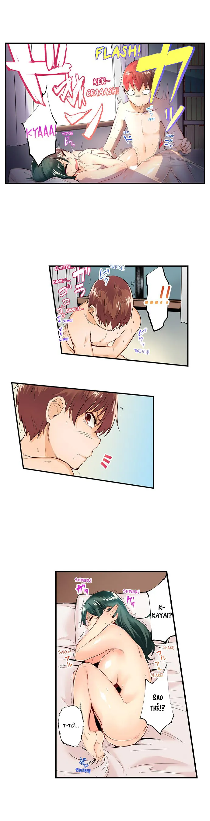 HentaiVN.net - Ảnh 3 - Tối nay tớ lẻn vào phòng cậu nhé? [May i sneak into your room tonight?] - Chap 4