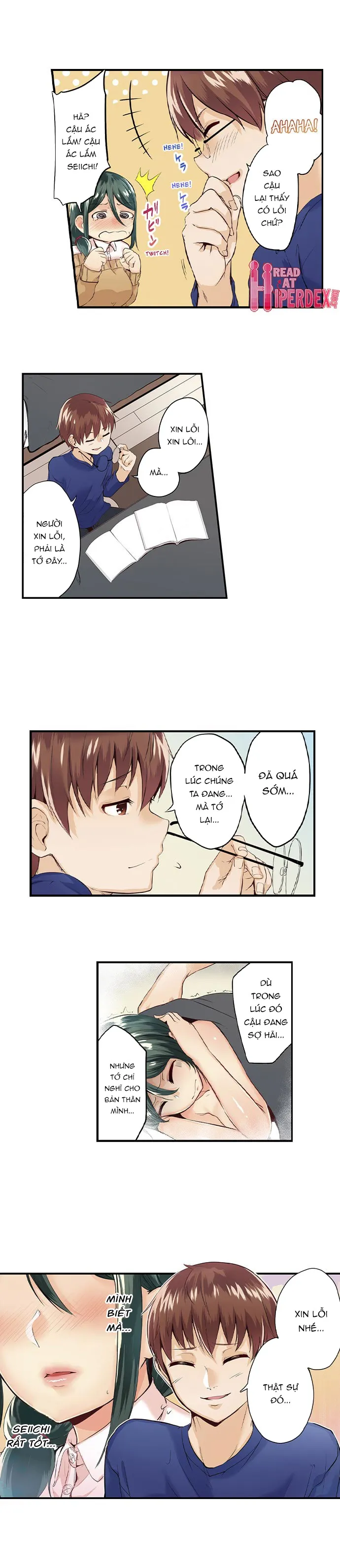 HentaiVN.net - Ảnh 3 - Tối nay tớ lẻn vào phòng cậu nhé? [May i sneak into your room tonight?] - Chap 5