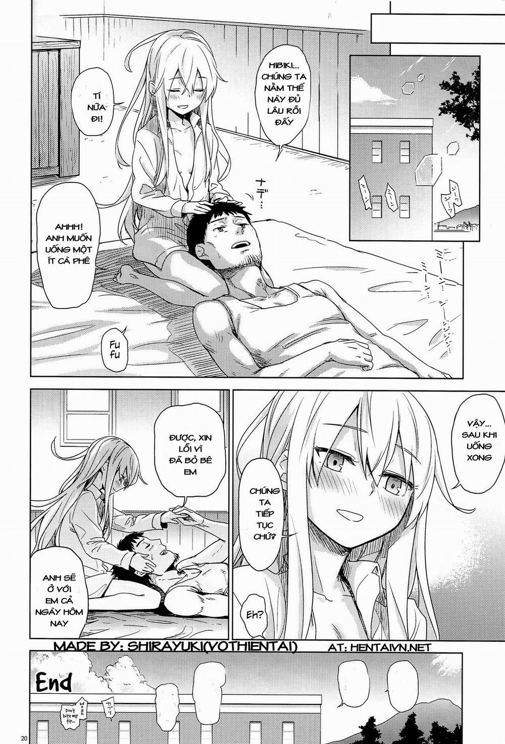 HentaiVN.net - Ảnh 17 - Watashi no Hiza o Kasouka? (Kantai Collection -KanColle-) [Shall I Lend You My Lap?] - Chap 1