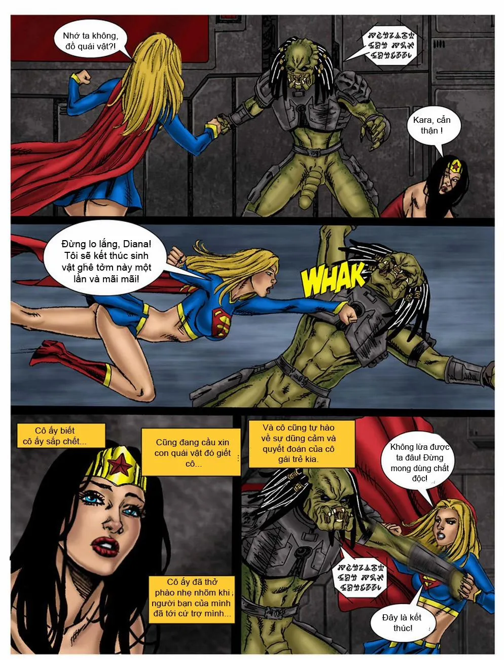 HentaiVN.net - Ảnh 23 - In The Clutches Of The Predator (Wonder Woman) -Full Color - Chap 3