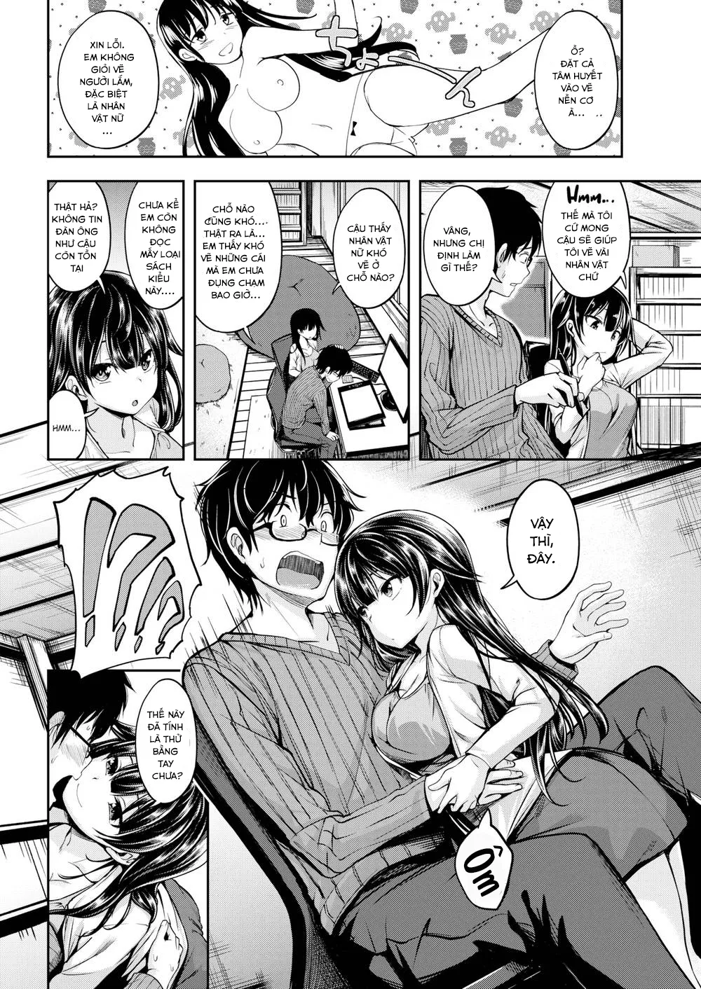 HentaiVN.net - Ảnh 5 - Làm sao để vẽ một cô gái đây ? [How to draw a girl] - Chap 1